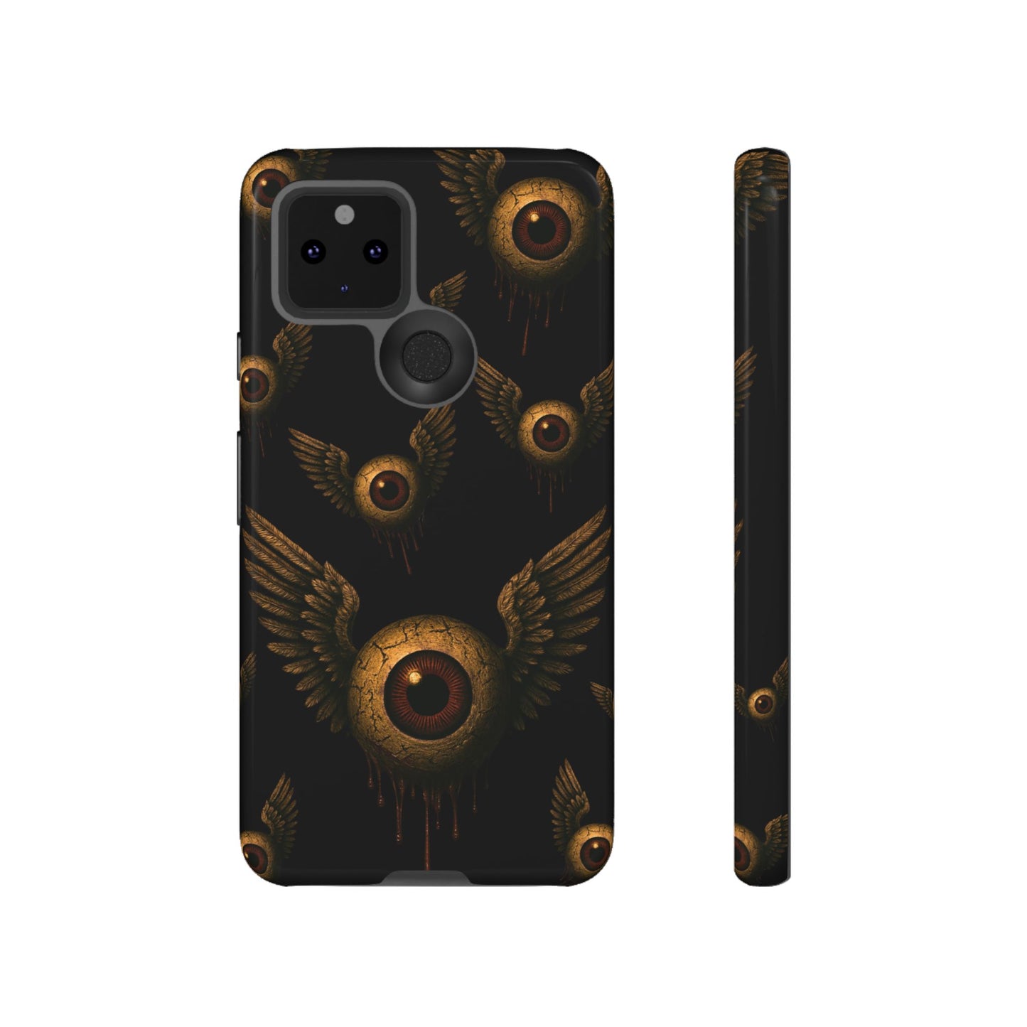 WINGS OF THE WATCHER – Impact-Resistant Tough Phone Case for iPhone, Google, & Samsung | NecroGrip
