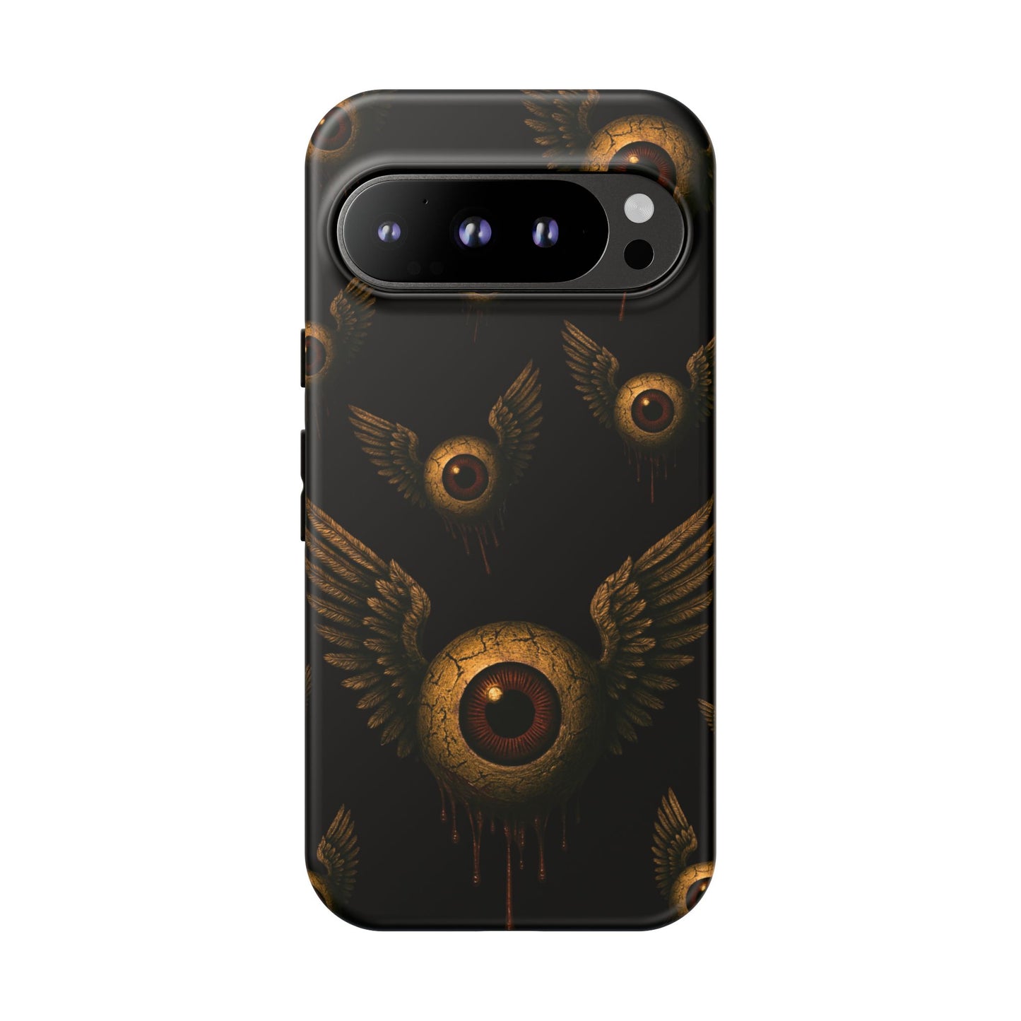 WINGS OF THE WATCHER – Impact-Resistant Tough Phone Case for iPhone, Google, & Samsung | NecroGrip