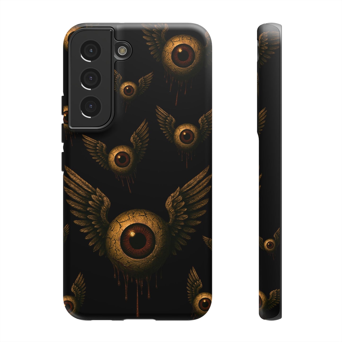 WINGS OF THE WATCHER – Impact-Resistant Tough Phone Case for iPhone, Google, & Samsung | NecroGrip