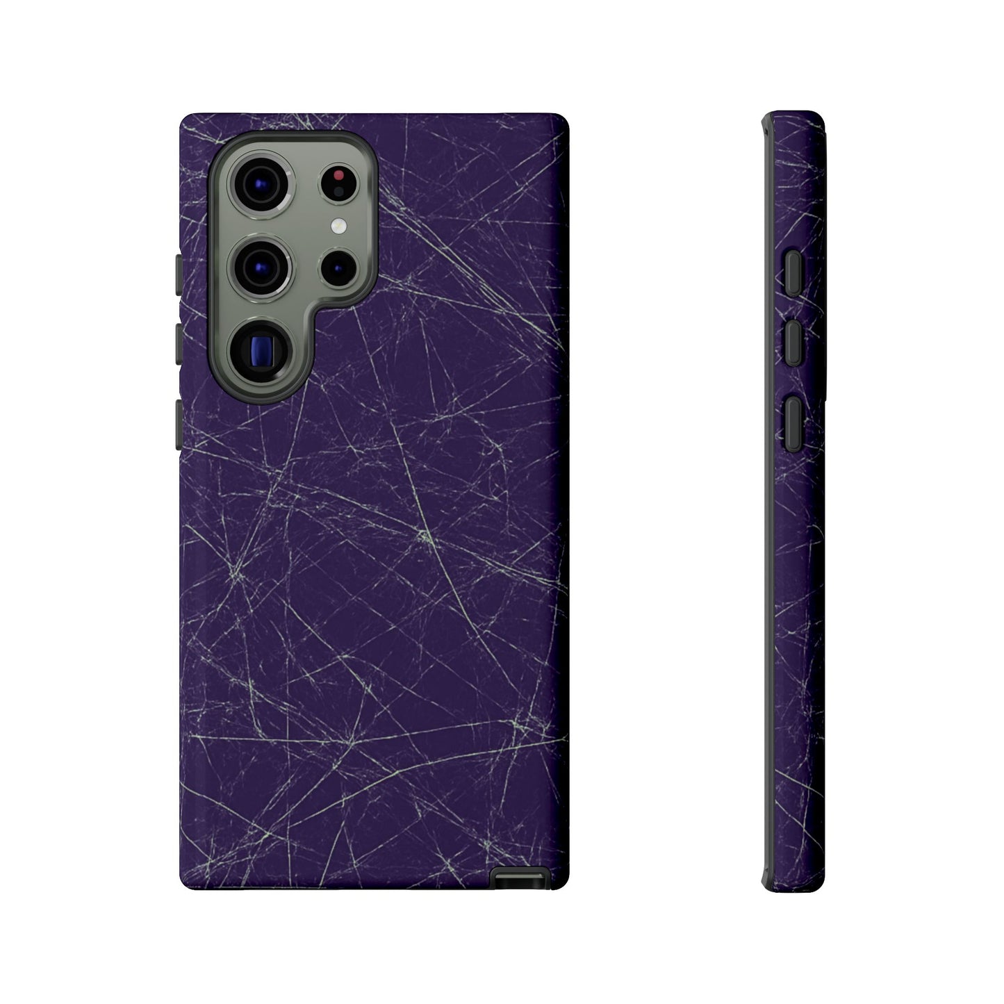 Fragmented impact-resistant phone case with cracked-glass design by NecroGrip.