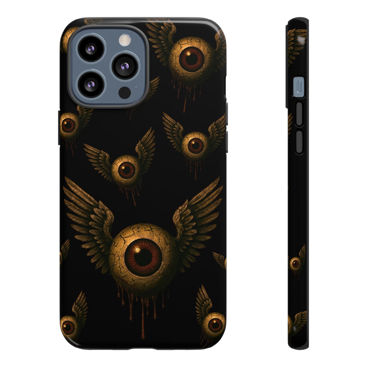 WINGS OF THE WATCHER – Impact-Resistant Tough Phone Case for iPhone, Google, & Samsung | NecroGrip