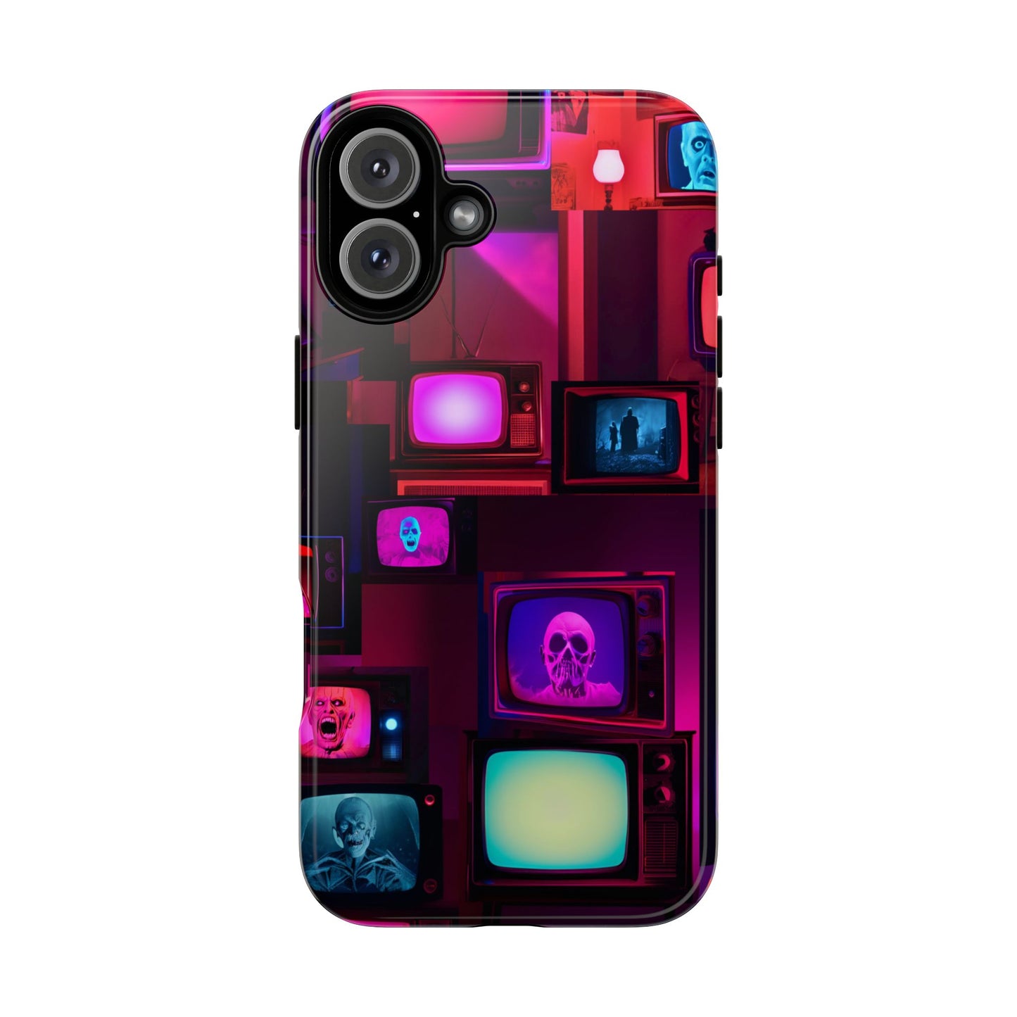 Haunted Broadcast – Glowing Television Tough Case - NecroGrip