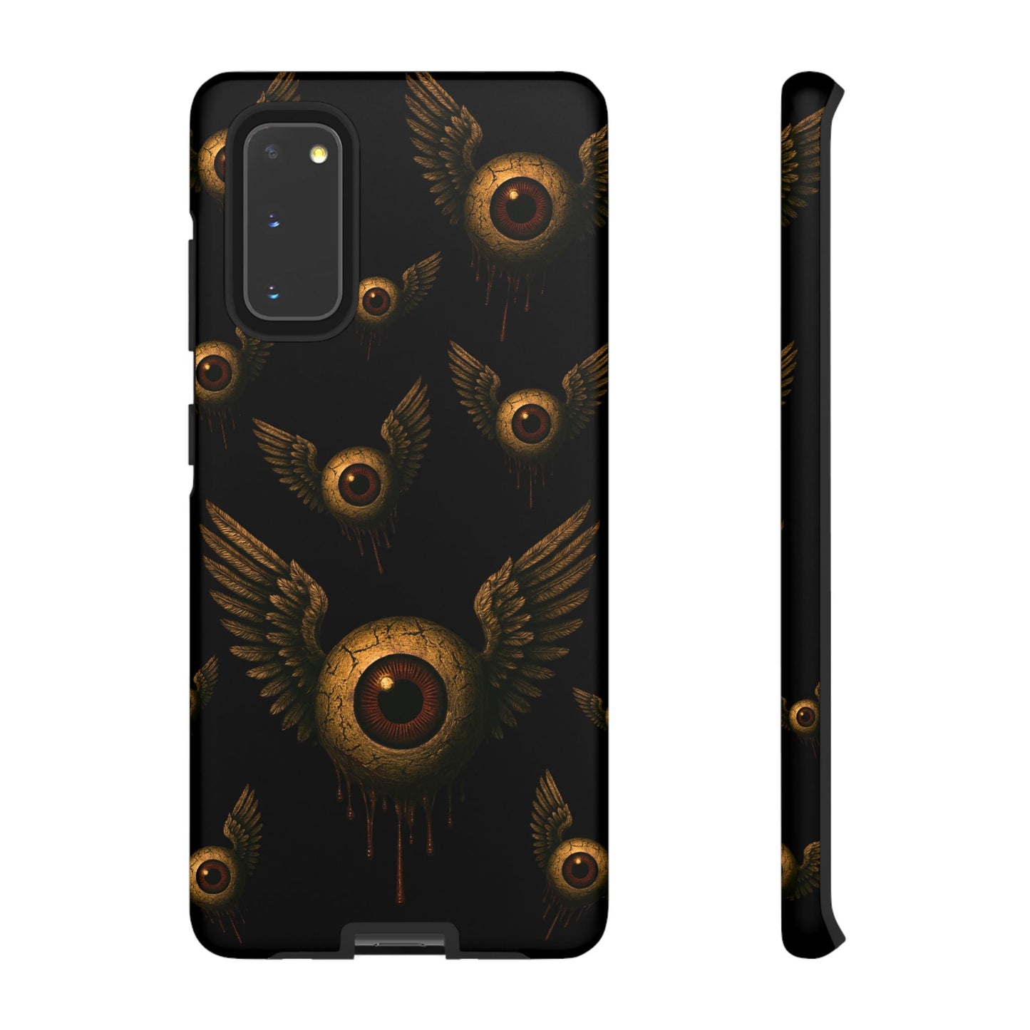 WINGS OF THE WATCHER – Impact-Resistant Tough Phone Case for iPhone, Google, & Samsung | NecroGrip