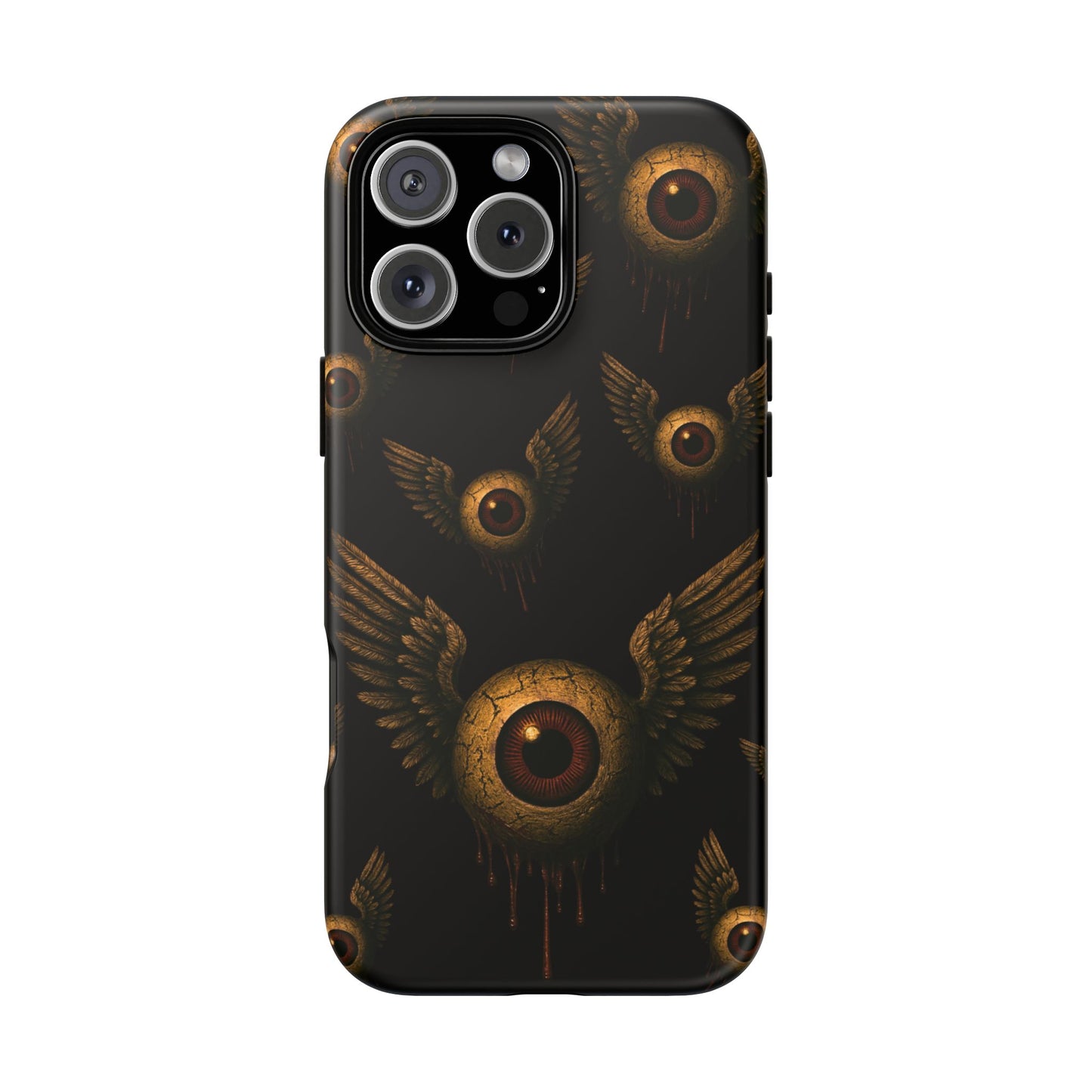 WINGS OF THE WATCHER – Impact-Resistant Tough Phone Case for iPhone, Google, & Samsung | NecroGrip