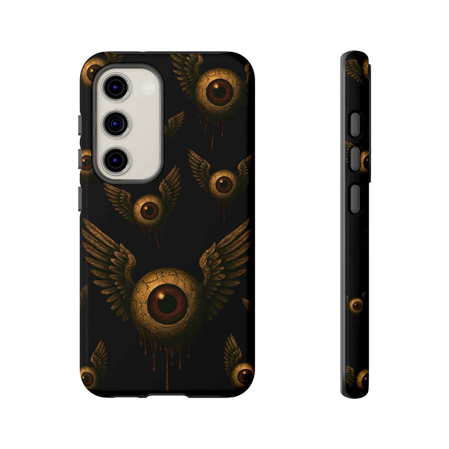 WINGS OF THE WATCHER – Impact-Resistant Tough Phone Case for iPhone, Google, & Samsung | NecroGrip