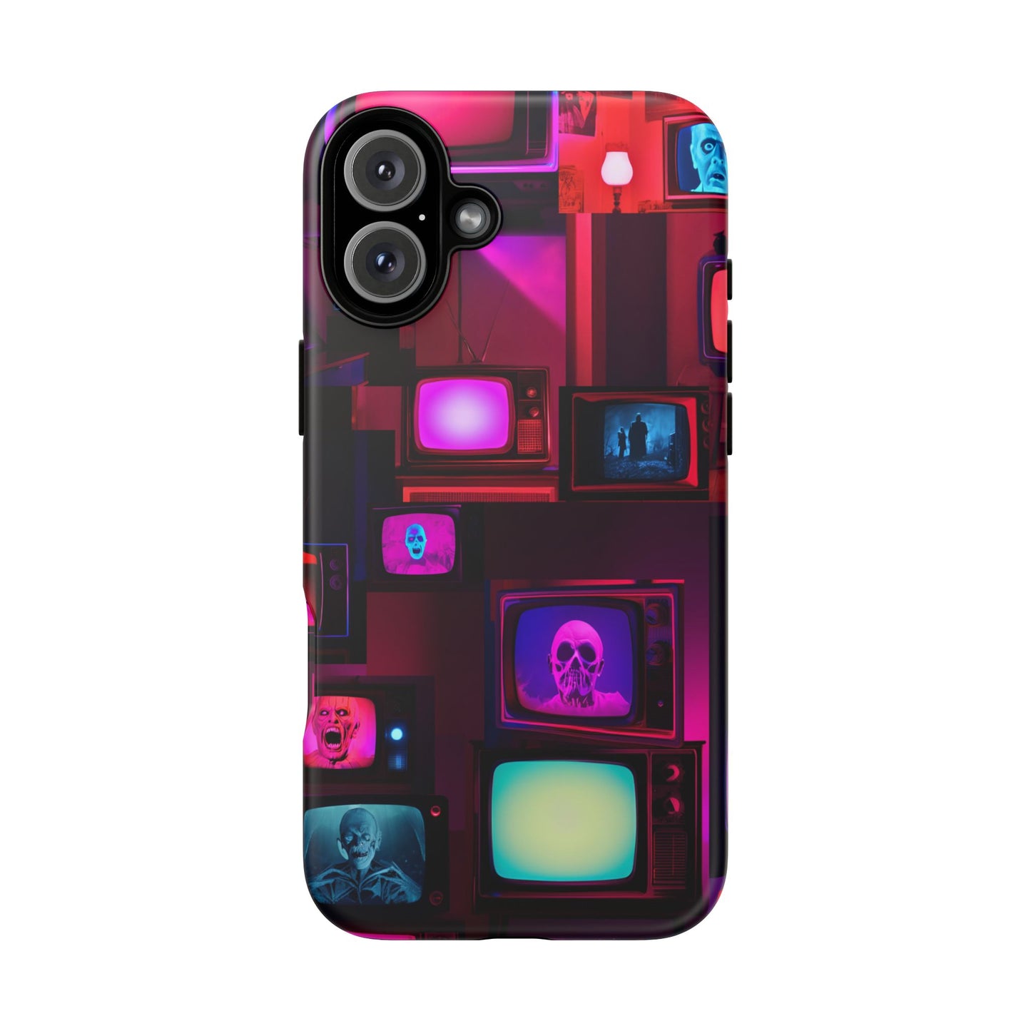 Haunted Broadcast – Glowing Television Tough Case - NecroGrip