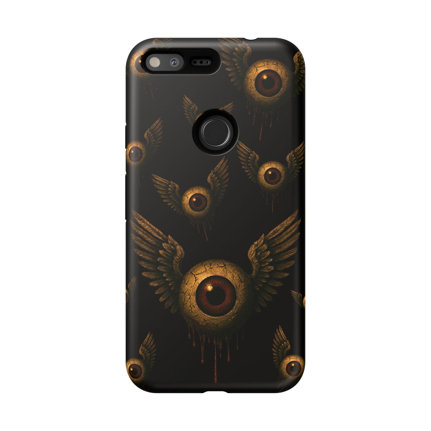 WINGS OF THE WATCHER – Impact-Resistant Tough Phone Case for iPhone, Google, & Samsung | NecroGrip