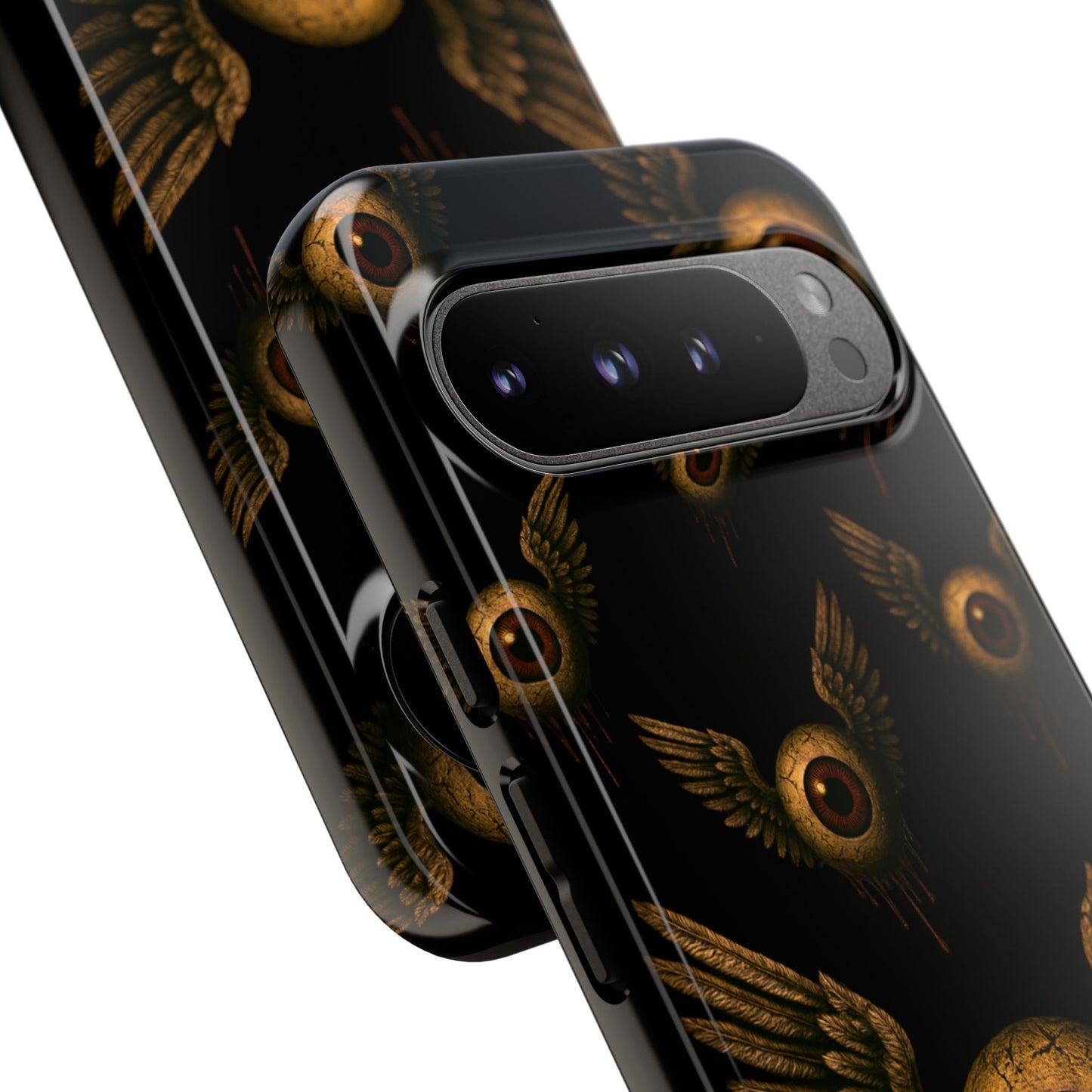 WINGS OF THE WATCHER – Impact-Resistant Tough Phone Case for iPhone, Google, & Samsung | NecroGrip