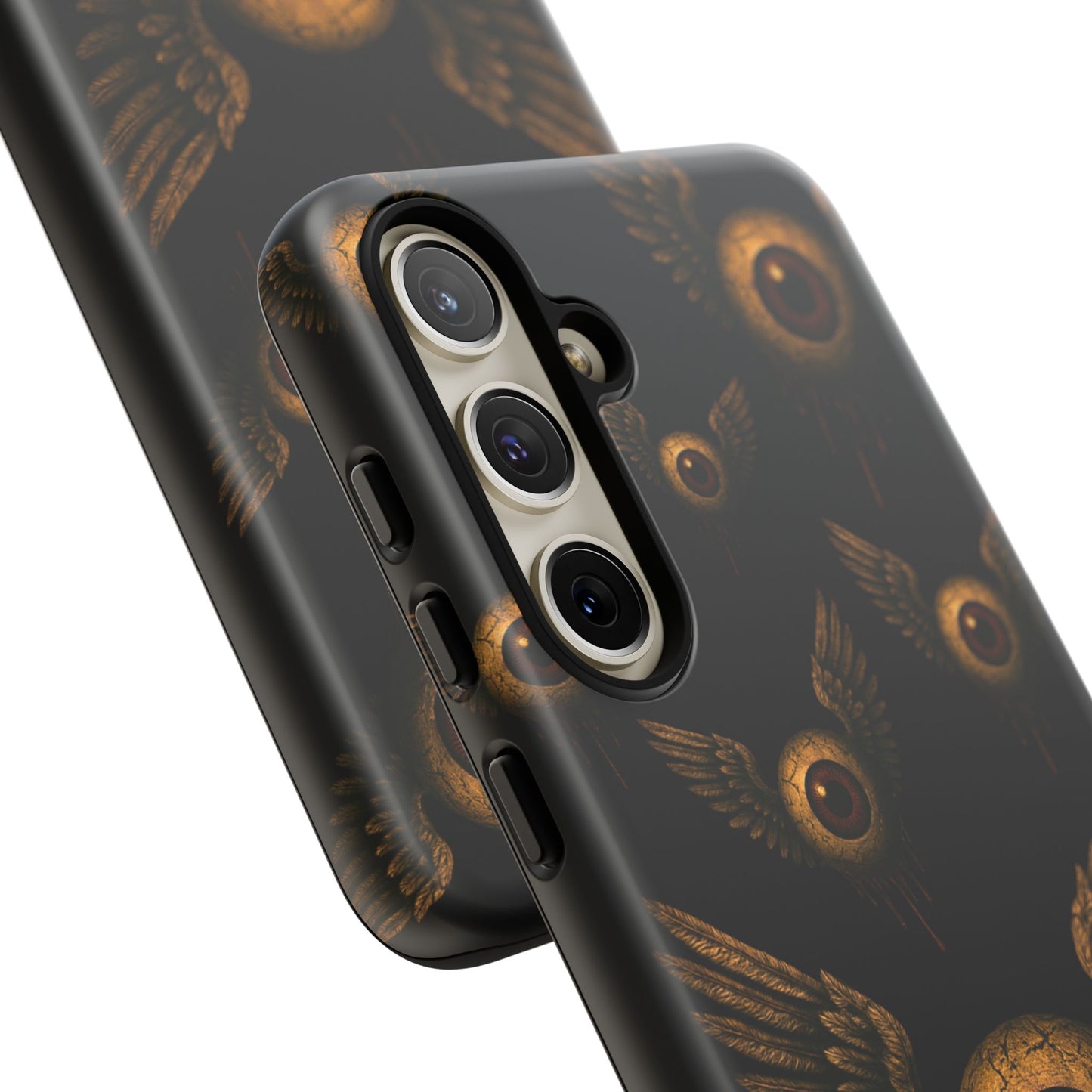 WINGS OF THE WATCHER – Impact-Resistant Tough Phone Case for iPhone, Google, & Samsung | NecroGrip