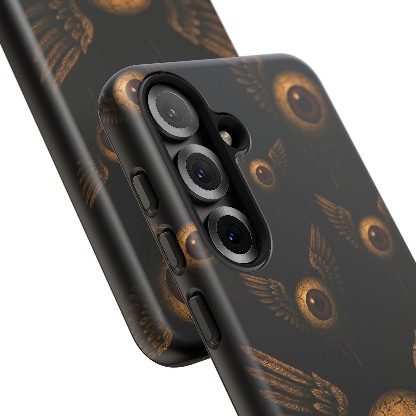 WINGS OF THE WATCHER – Impact-Resistant Tough Phone Case for iPhone, Google, & Samsung | NecroGrip