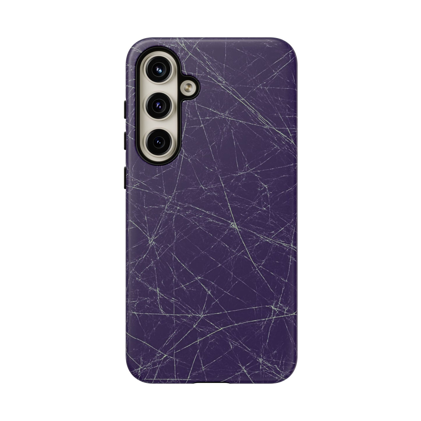 Fragmented impact-resistant phone case with cracked-glass design by NecroGrip.