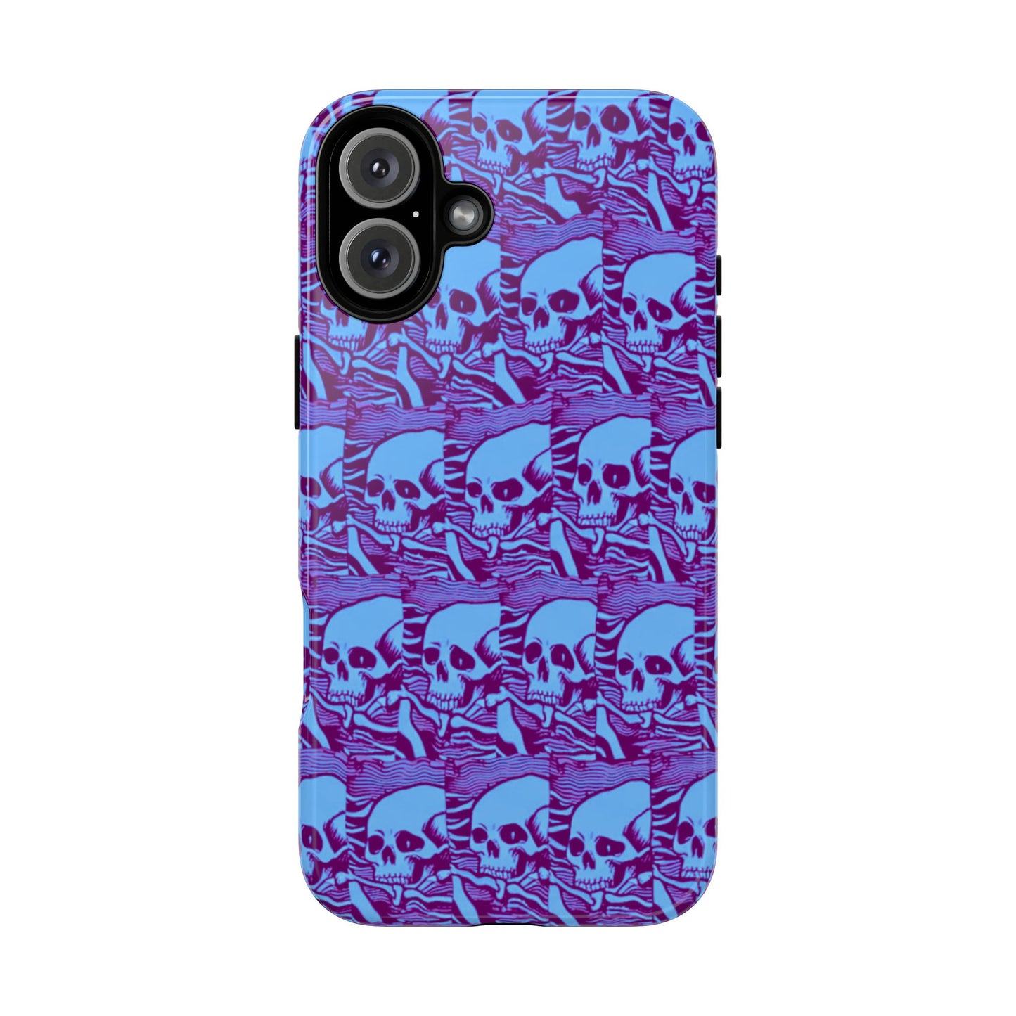 Phone Cases - Cool Blue Pile of Bones - NecroGrip