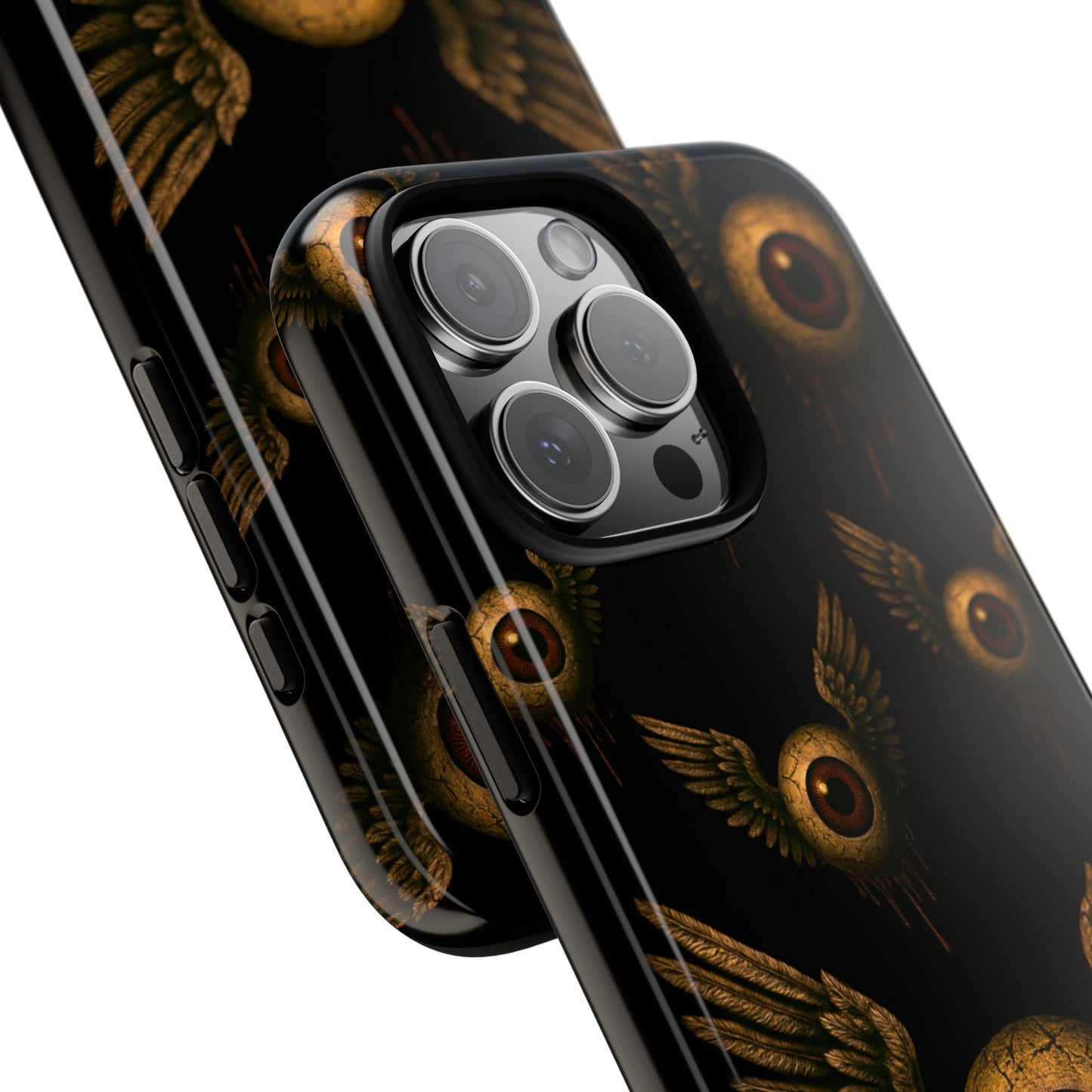 WINGS OF THE WATCHER – Impact-Resistant Tough Phone Case for iPhone, Google, & Samsung | NecroGrip