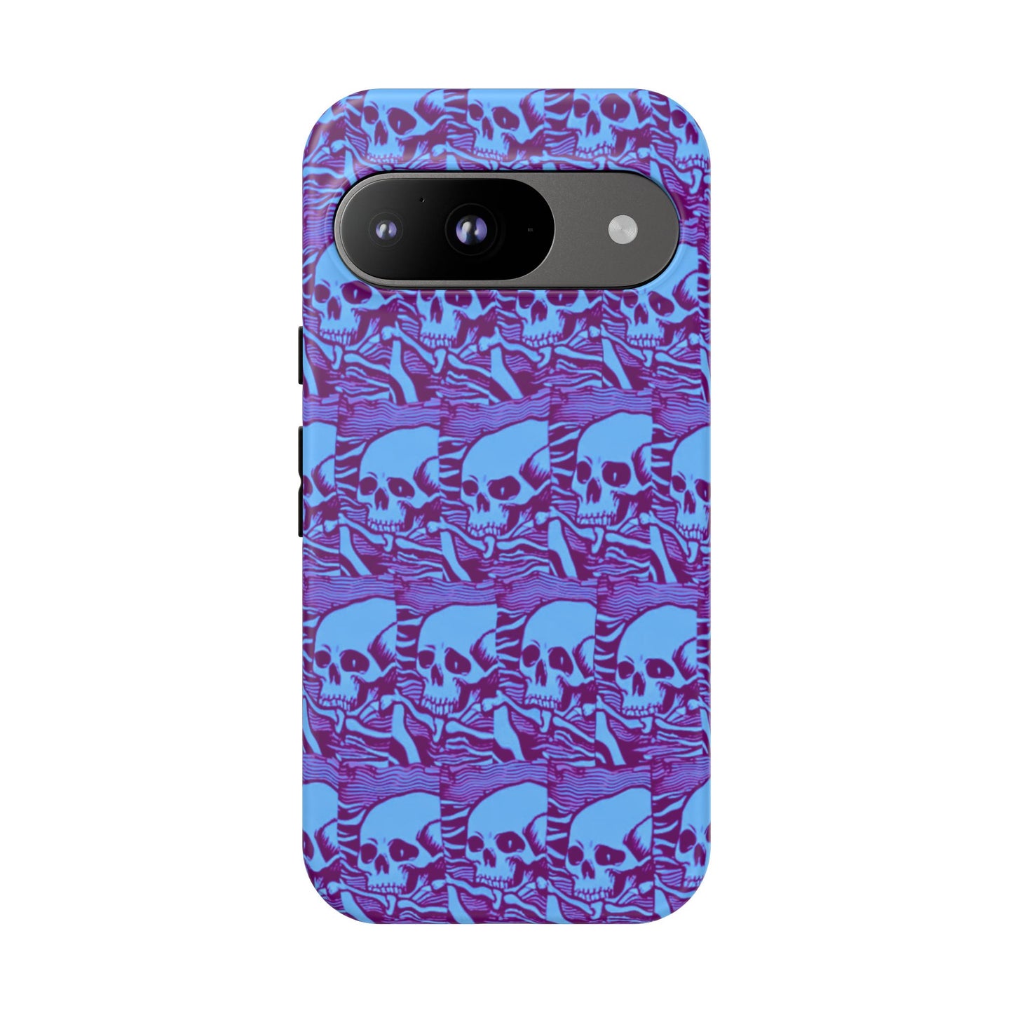 Phone Cases - Cool Blue Pile of Bones - NecroGrip
