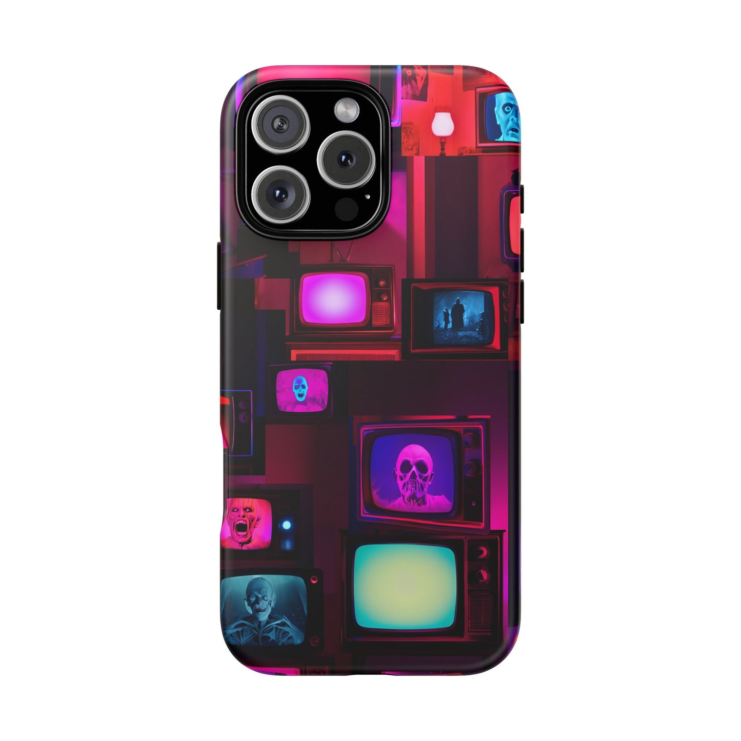 Haunted Broadcast – Glowing Television Tough Case - NecroGrip