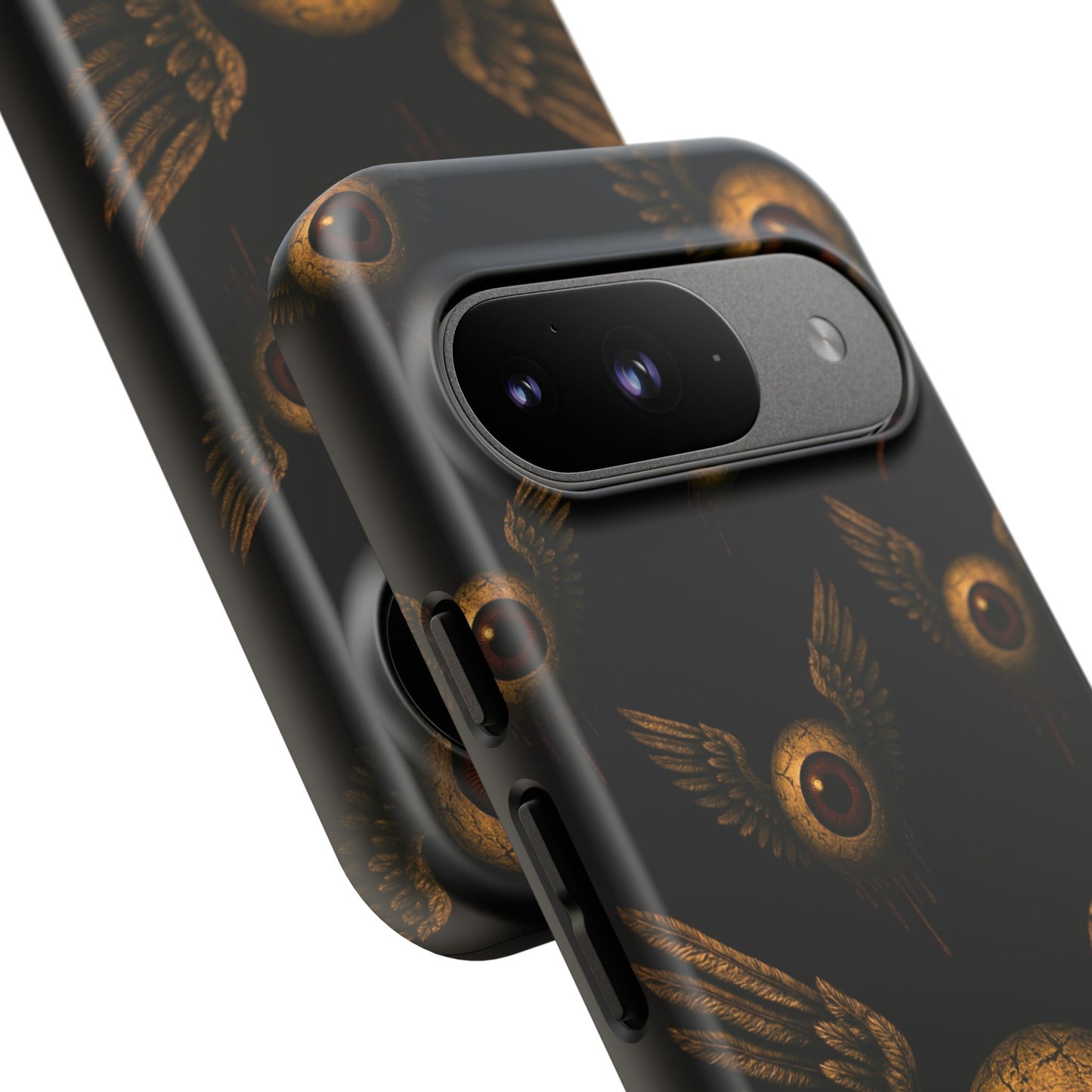 WINGS OF THE WATCHER – Impact-Resistant Tough Phone Case for iPhone, Google, & Samsung | NecroGrip