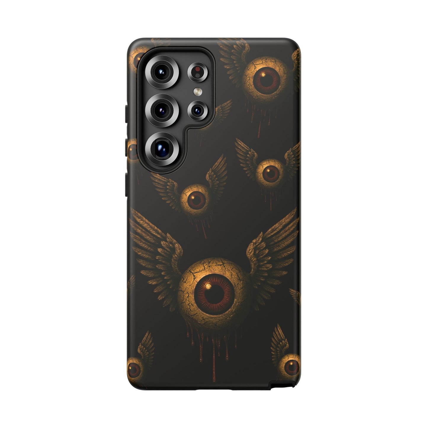 WINGS OF THE WATCHER – Impact-Resistant Tough Phone Case for iPhone, Google, & Samsung | NecroGrip