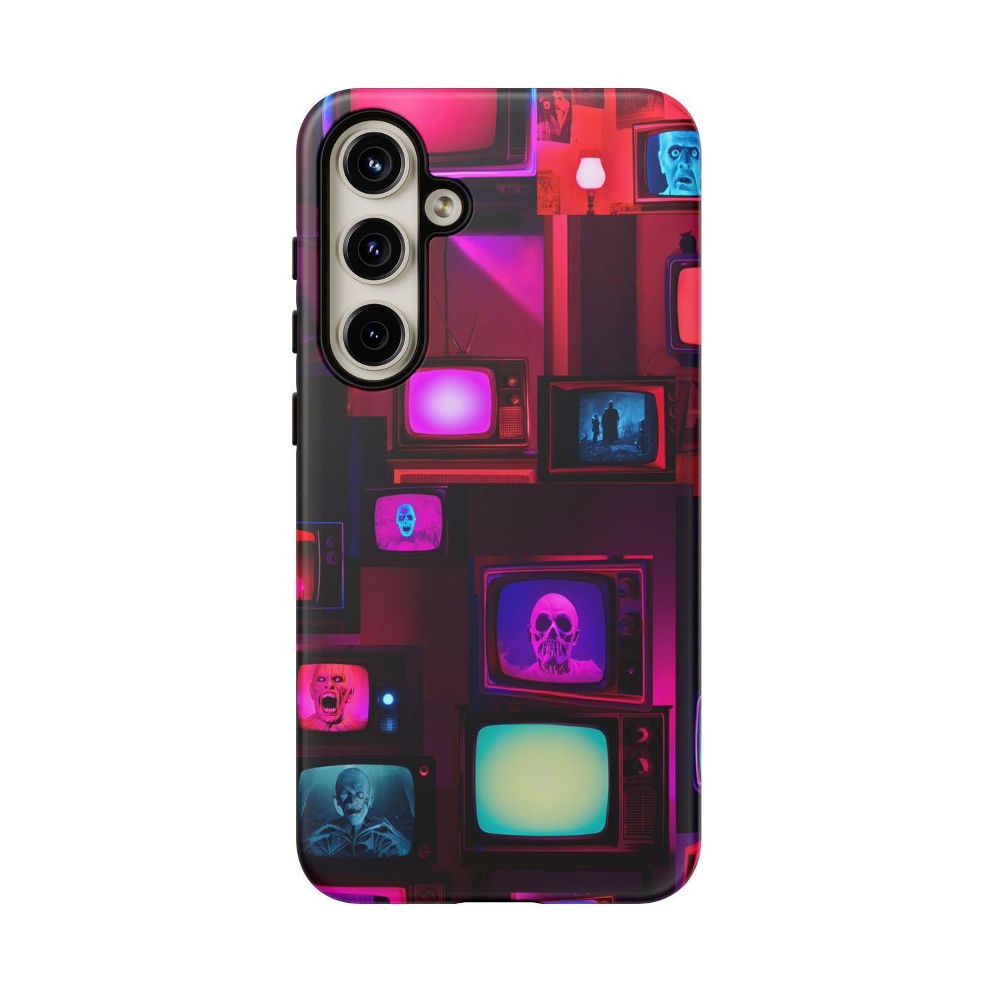 Haunted Broadcast – Glowing Television Tough Case - NecroGrip