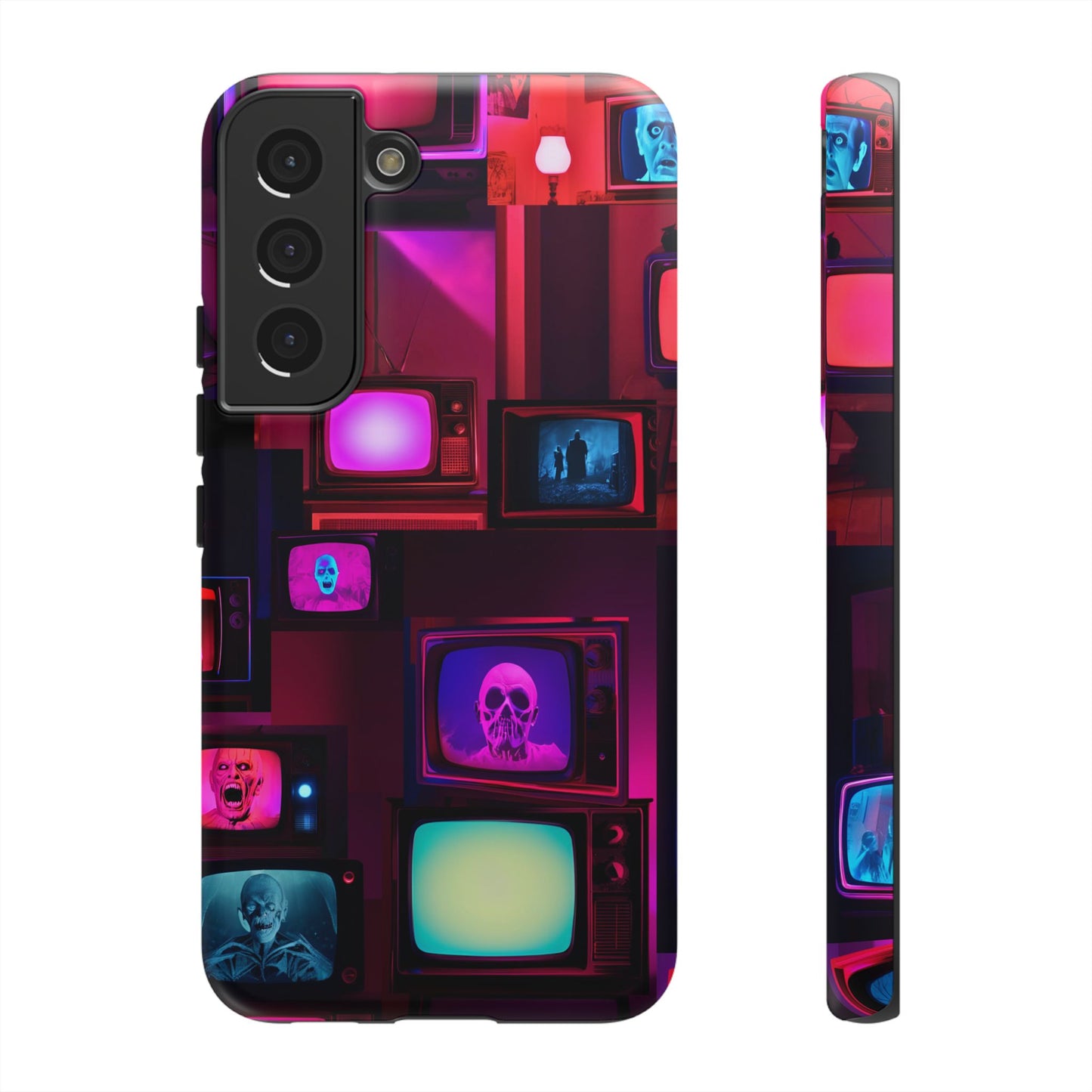 Haunted Broadcast – Glowing Television Tough Case - NecroGrip