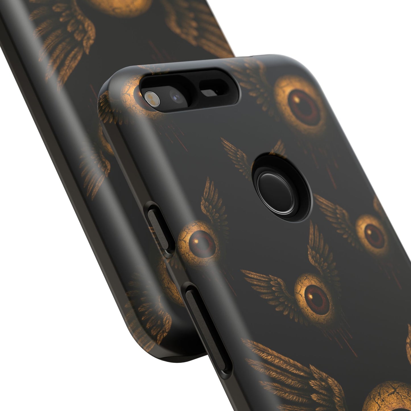WINGS OF THE WATCHER – Impact-Resistant Tough Phone Case for iPhone, Google, & Samsung | NecroGrip