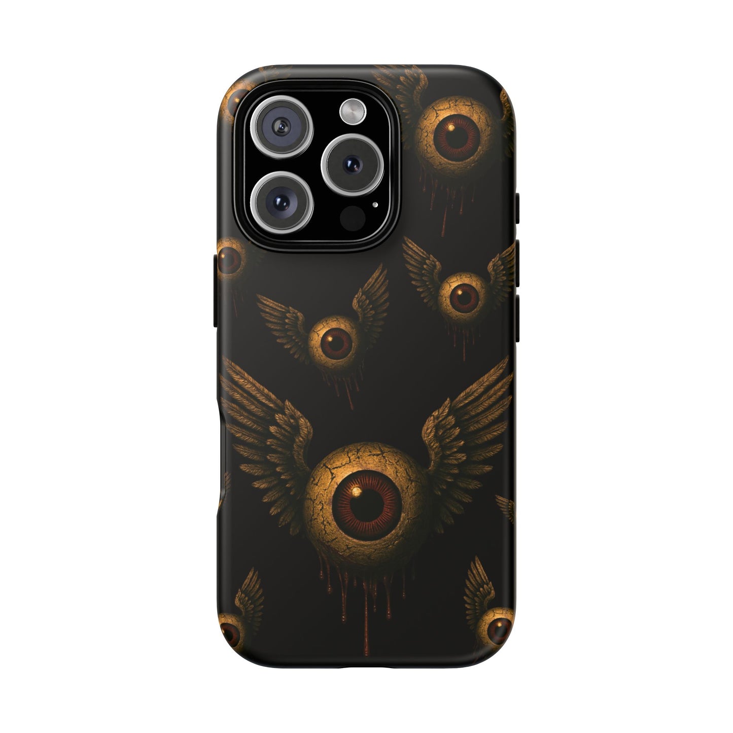 WINGS OF THE WATCHER – Impact-Resistant Tough Phone Case for iPhone, Google, & Samsung | NecroGrip