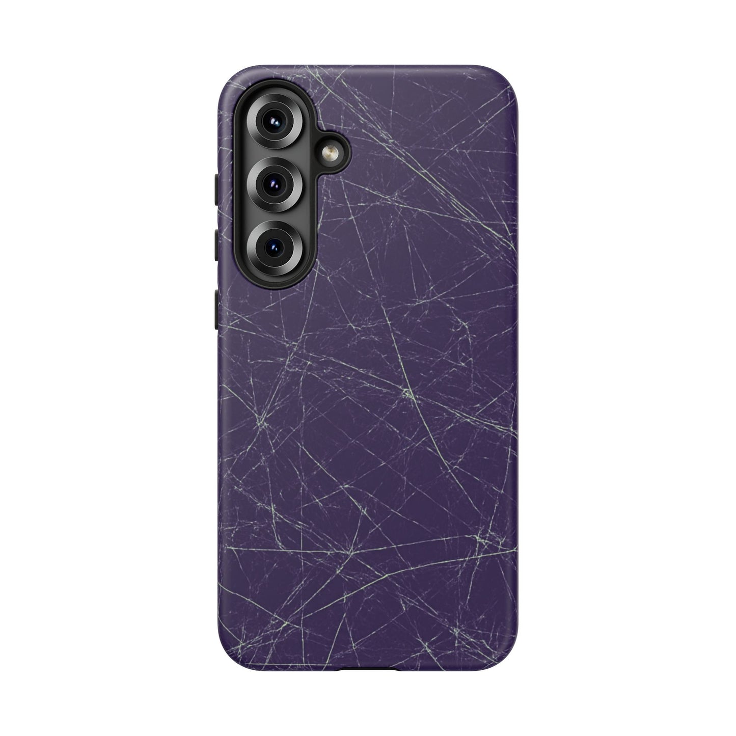 Fragmented impact-resistant phone case with cracked-glass design by NecroGrip.