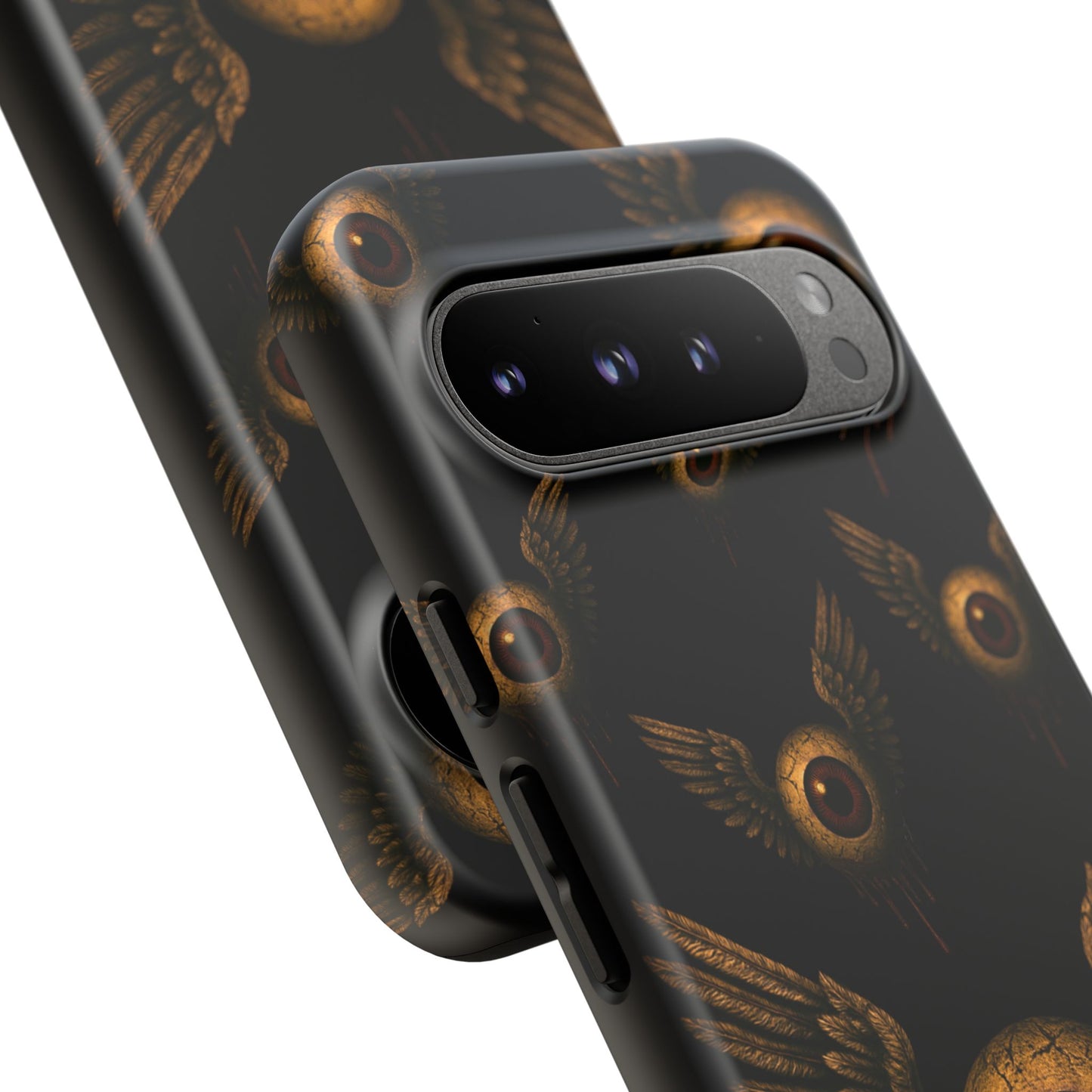 WINGS OF THE WATCHER – Impact-Resistant Tough Phone Case for iPhone, Google, & Samsung | NecroGrip