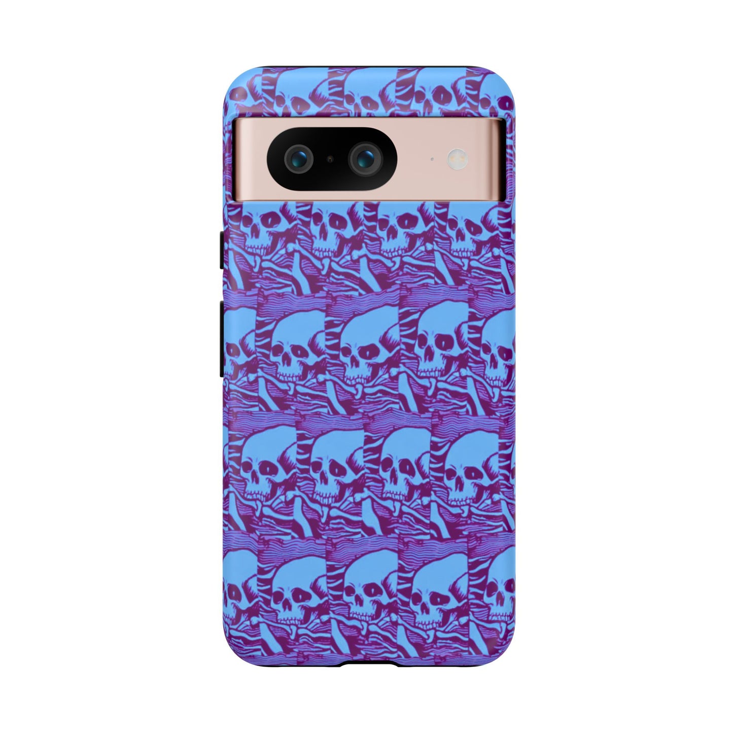 Phone Cases - Cool Blue Pile of Bones - NecroGrip