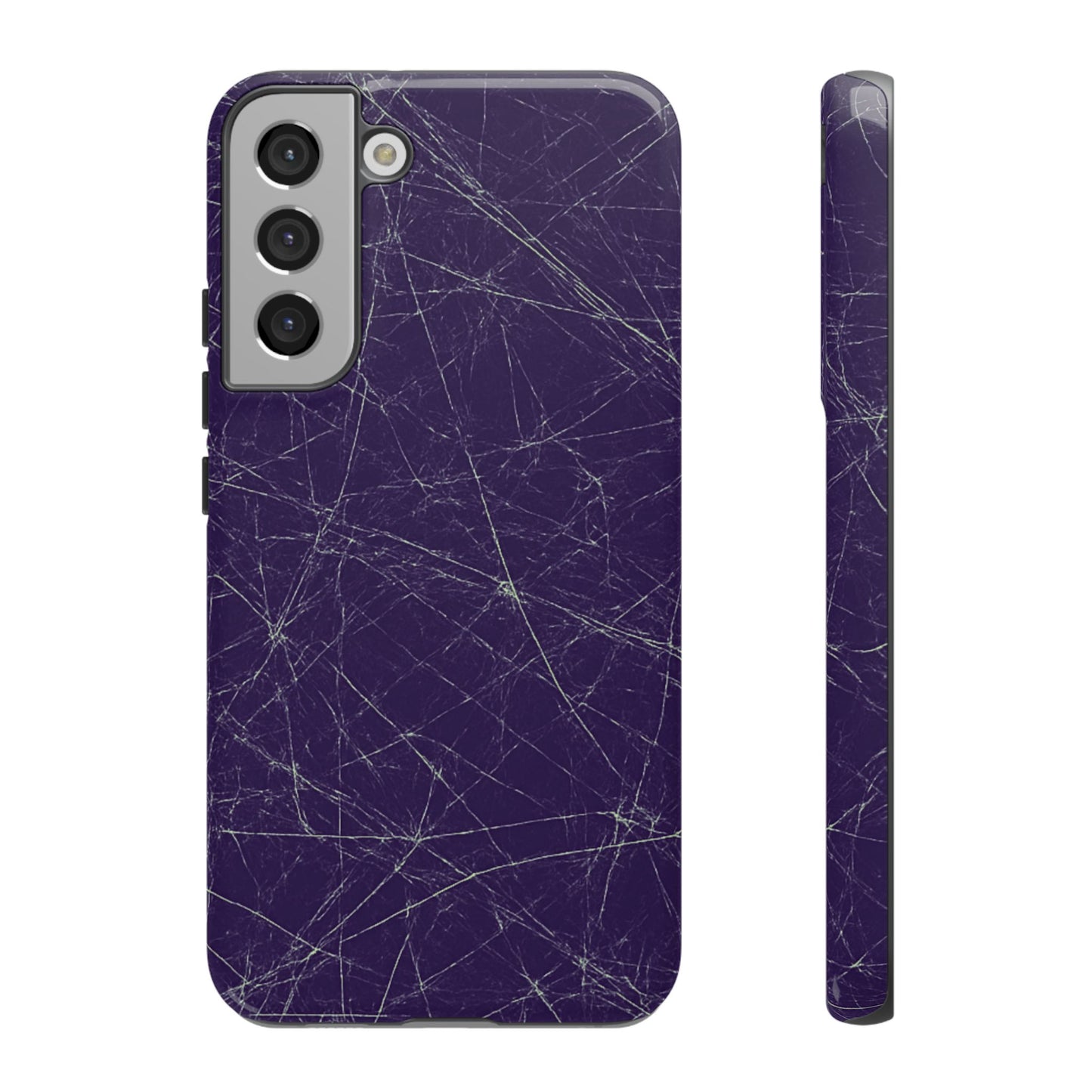 Fragmented impact-resistant phone case with cracked-glass design by NecroGrip.