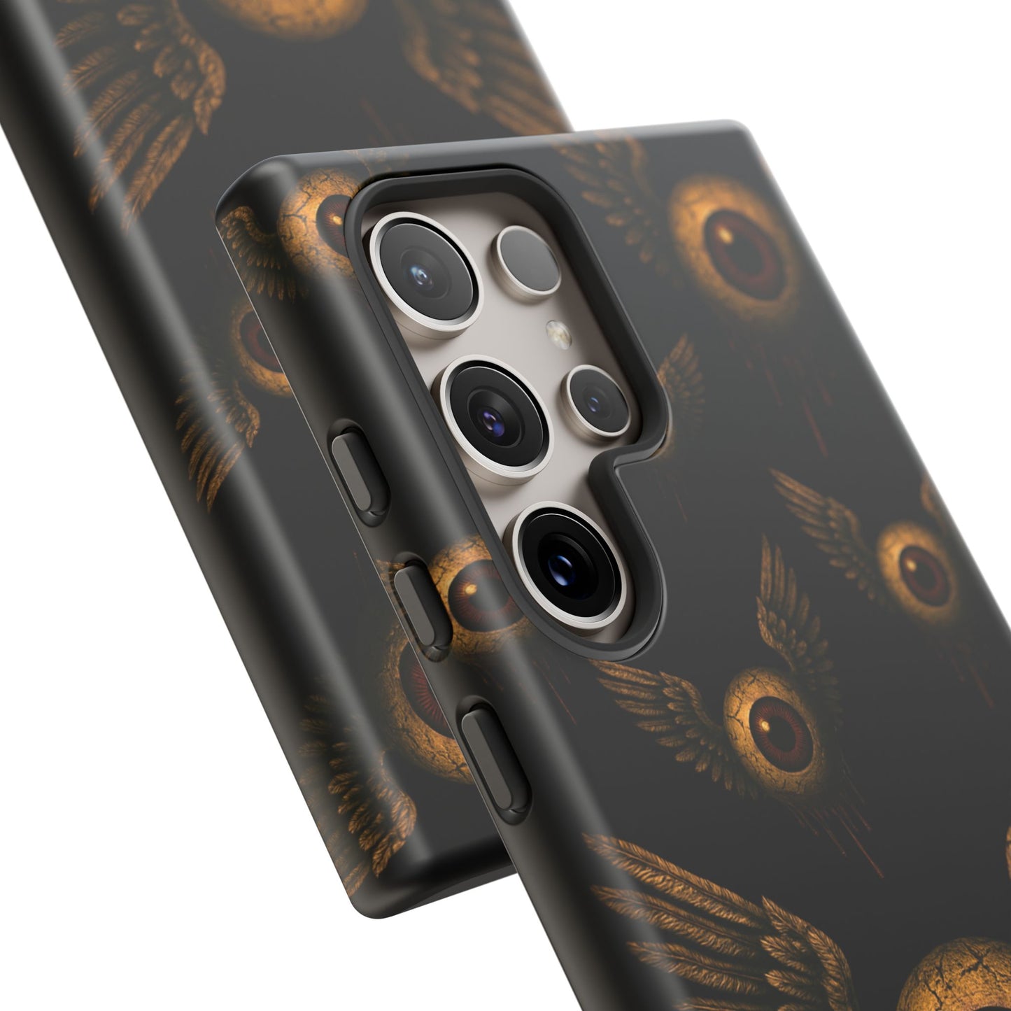 WINGS OF THE WATCHER – Impact-Resistant Tough Phone Case for iPhone, Google, & Samsung | NecroGrip