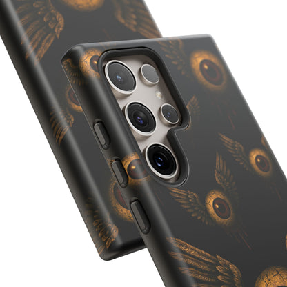 WINGS OF THE WATCHER – Impact-Resistant Tough Phone Case for iPhone, Google, & Samsung | NecroGrip