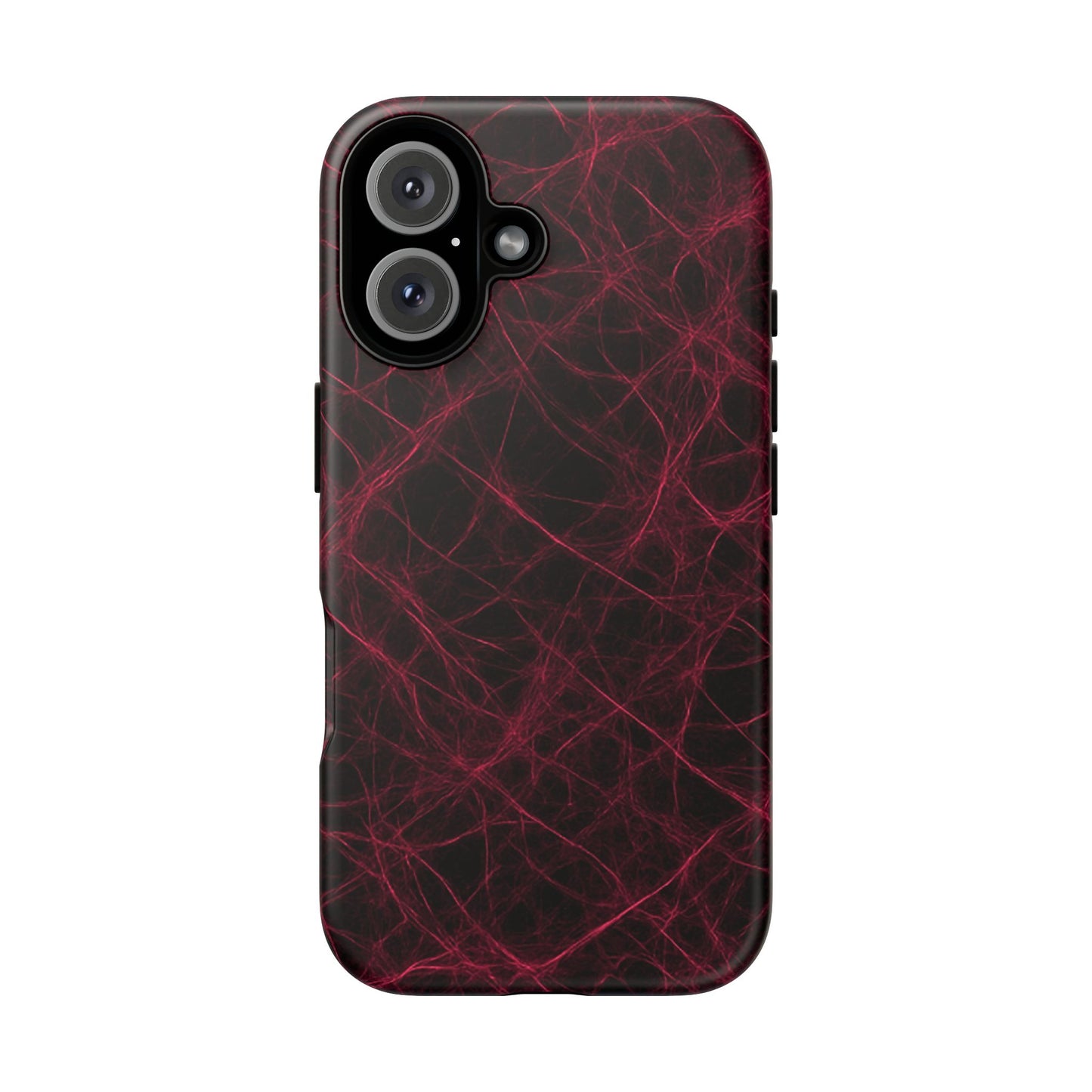 Crimson Synapse – Impact-Resistant Tough Phone Case for iPhone, Samsung & Google Pixel | NecroGrip