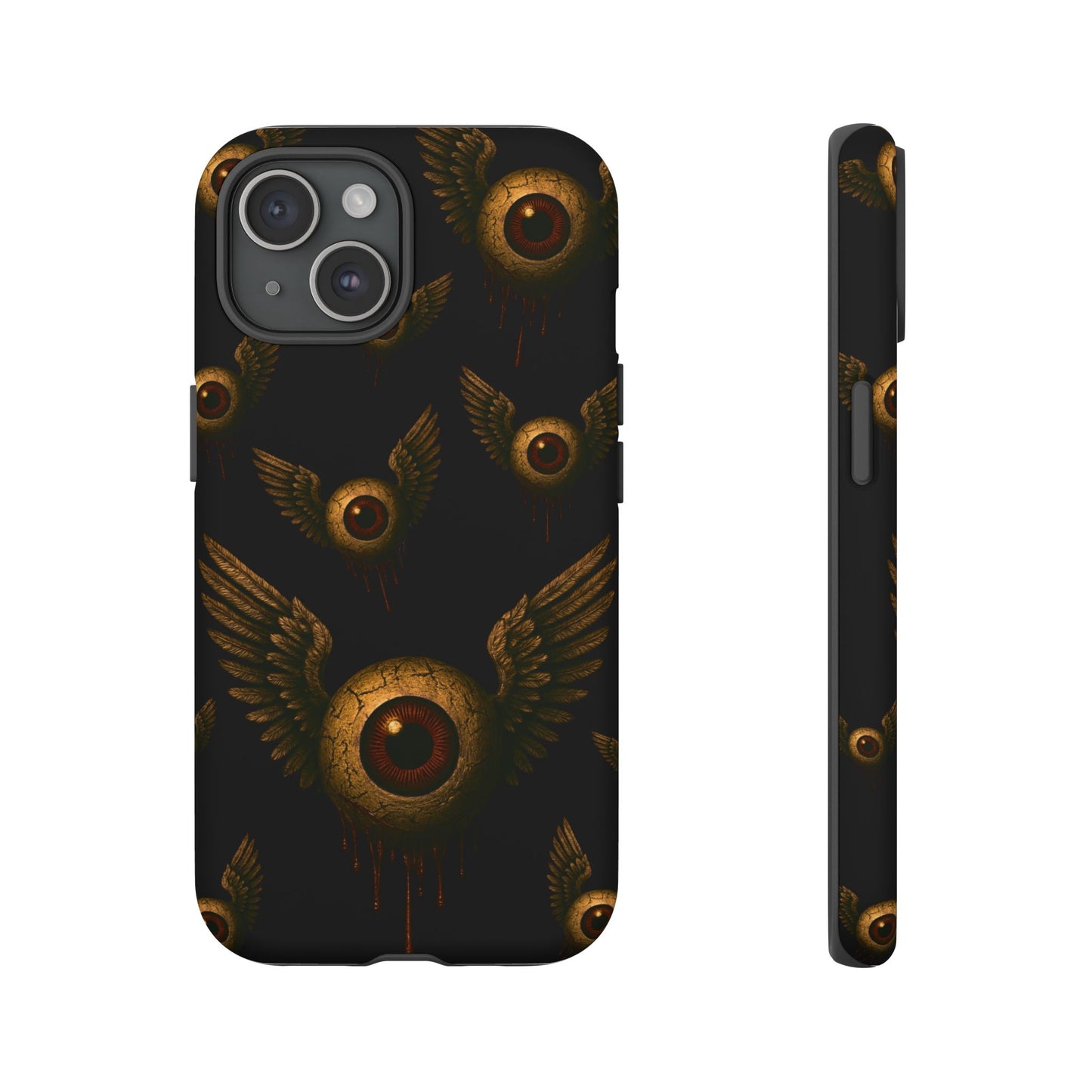 WINGS OF THE WATCHER – Impact-Resistant Tough Phone Case for iPhone, Google, & Samsung | NecroGrip