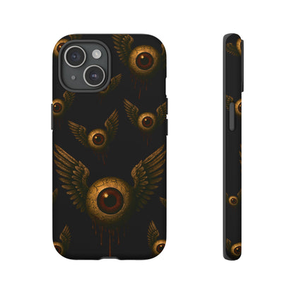 WINGS OF THE WATCHER – Impact-Resistant Tough Phone Case for iPhone, Google, & Samsung | NecroGrip