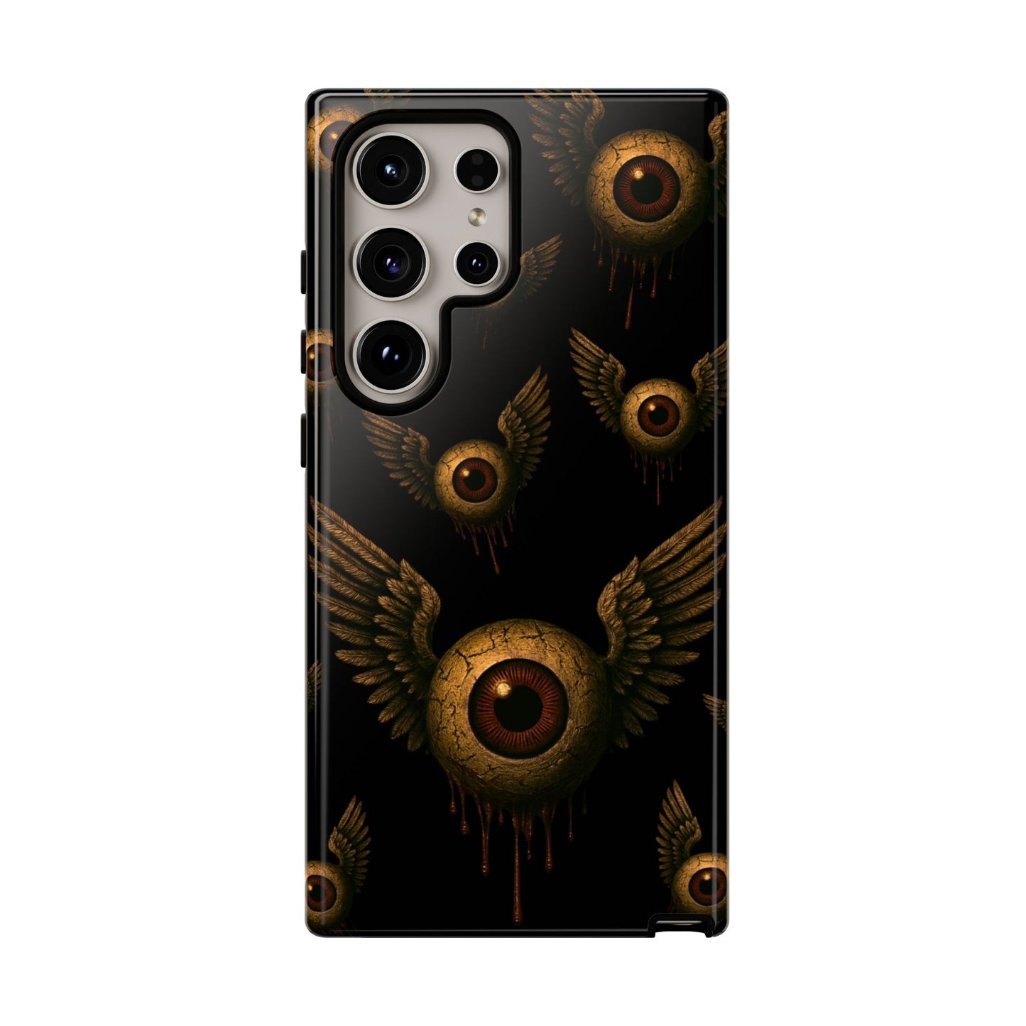 WINGS OF THE WATCHER – Impact-Resistant Tough Phone Case for iPhone, Google, & Samsung | NecroGrip
