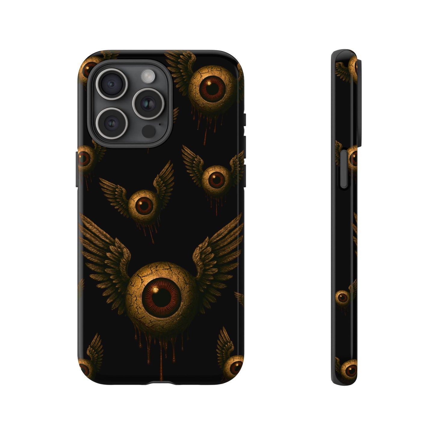WINGS OF THE WATCHER – Impact-Resistant Tough Phone Case for iPhone, Google, & Samsung | NecroGrip