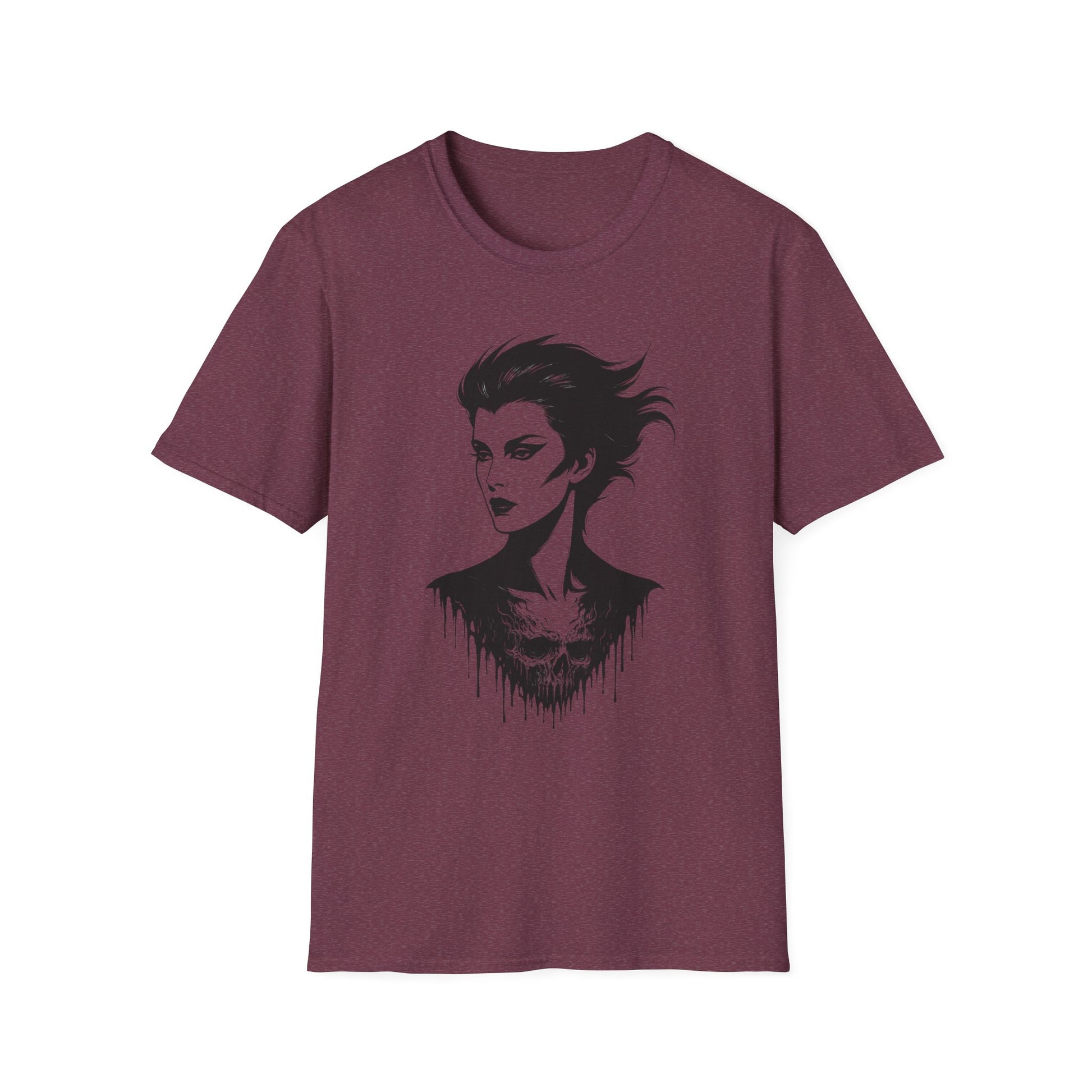 Dead Looks – Gothic Femme Skull Drip T-Shirt - NecroGrip 