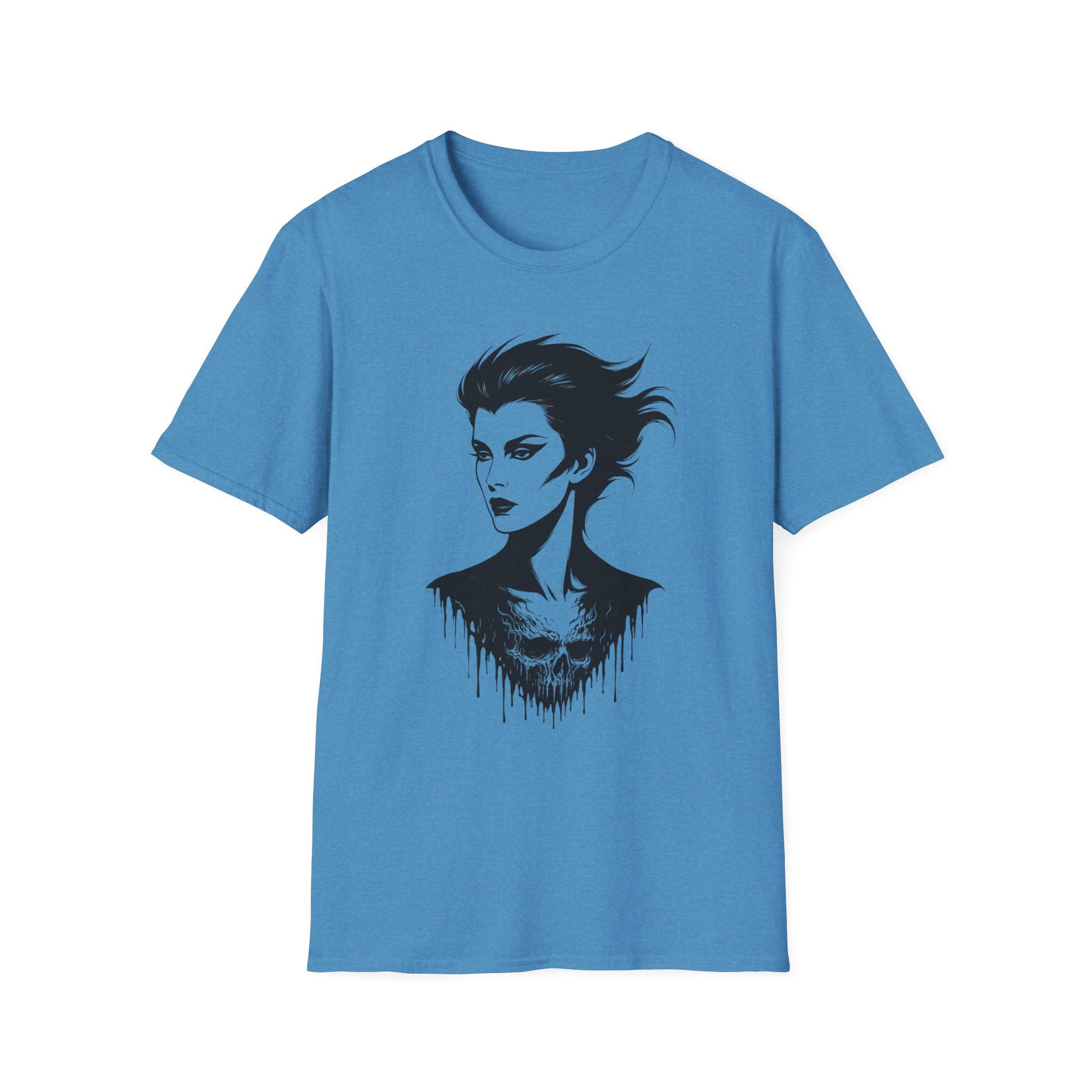 Dead Looks – Gothic Femme Skull Drip T-Shirt - NecroGrip 