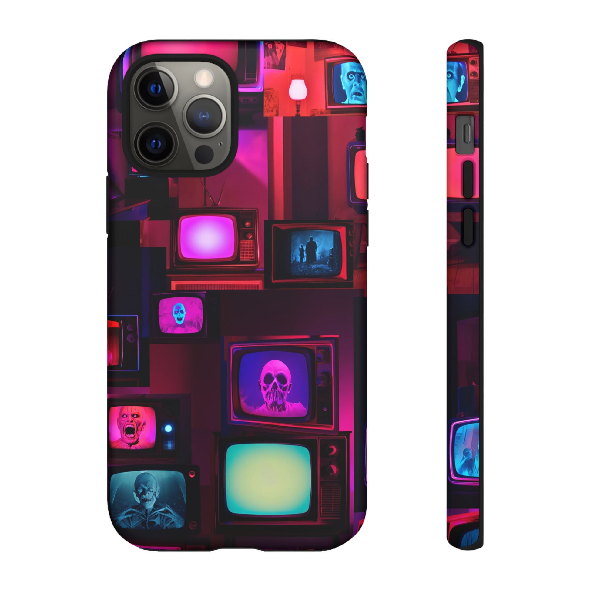 Haunted Broadcast – Glowing Television Tough Case - NecroGrip 