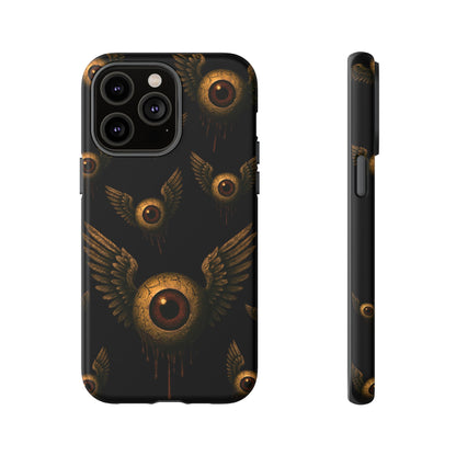 WINGS OF THE WATCHER – Impact-Resistant Tough Phone Case for iPhone, Google, & Samsung | NecroGrip