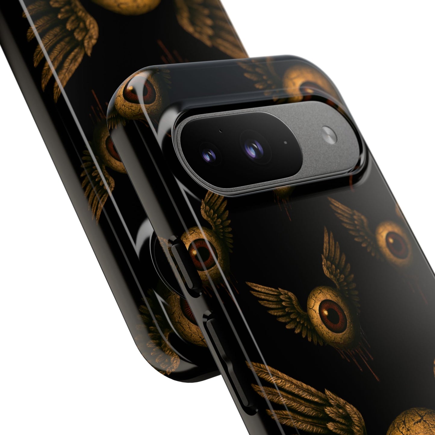 WINGS OF THE WATCHER – Impact-Resistant Tough Phone Case for iPhone, Google, & Samsung | NecroGrip
