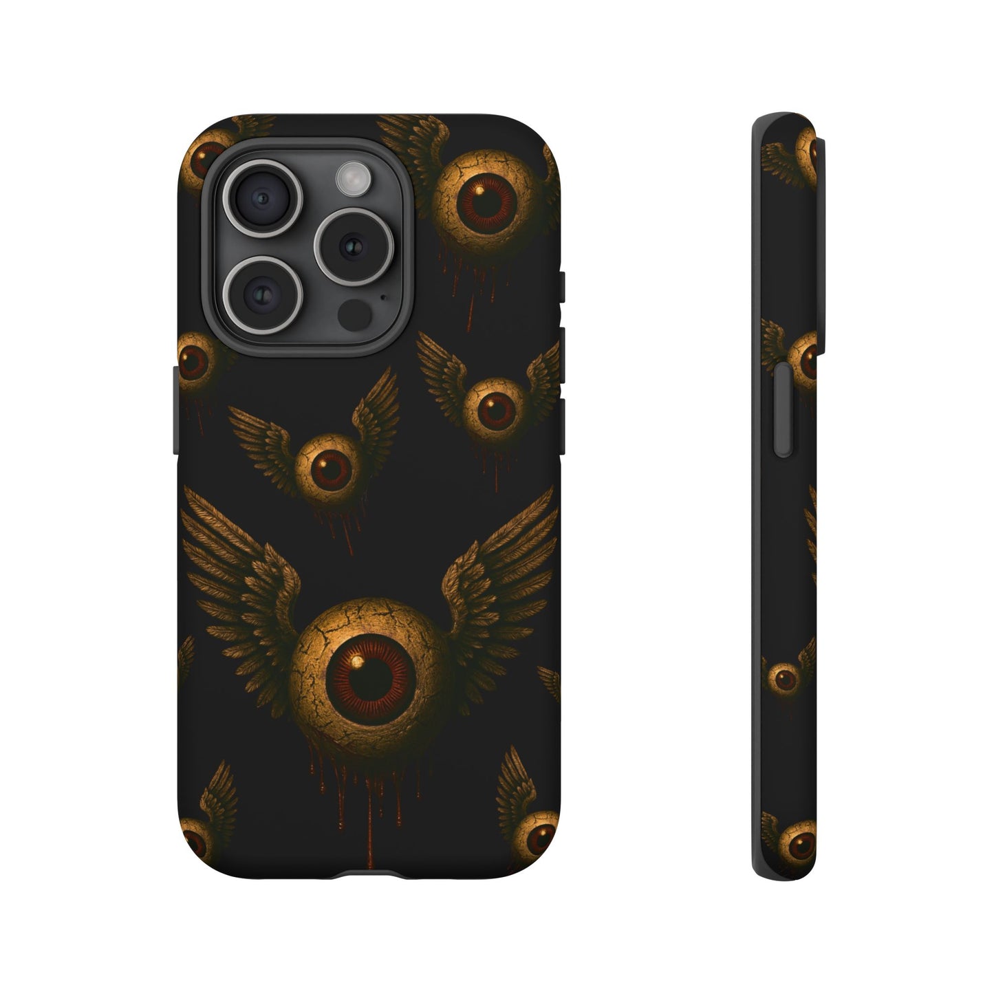 WINGS OF THE WATCHER – Impact-Resistant Tough Phone Case for iPhone, Google, & Samsung | NecroGrip