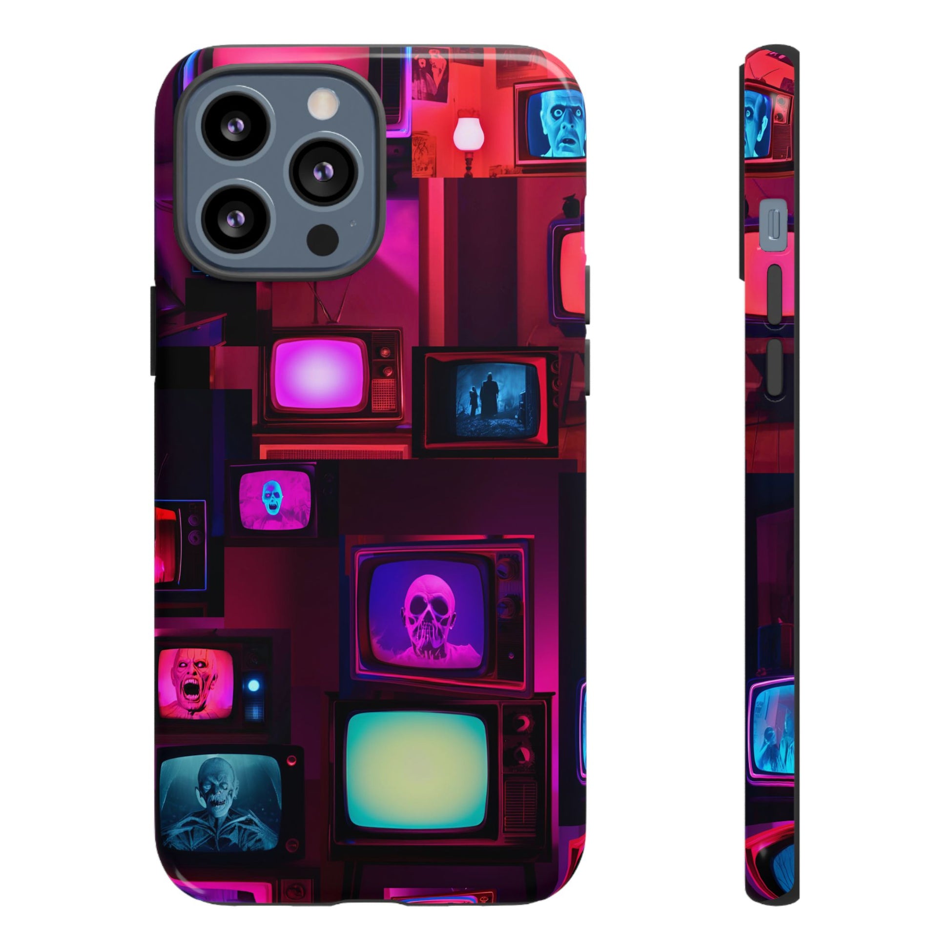 Haunted Broadcast – Glowing Television Tough Case - NecroGrip 