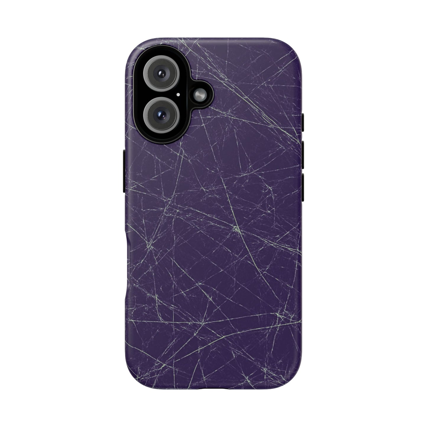 Fragmented impact-resistant phone case with cracked-glass design by NecroGrip.
