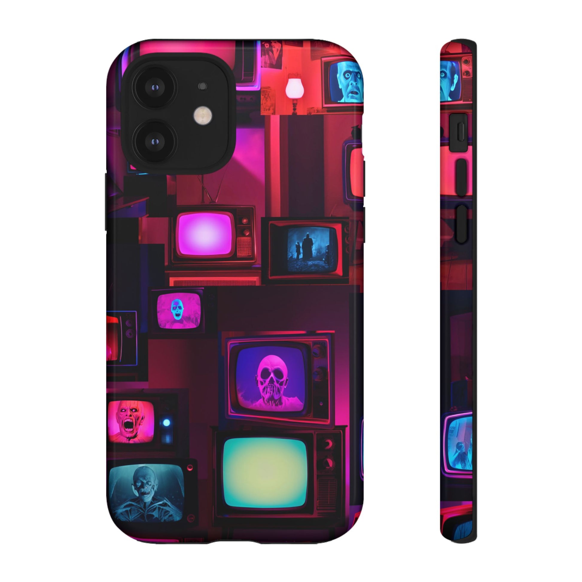 Haunted Broadcast – Glowing Television Tough Case - NecroGrip 