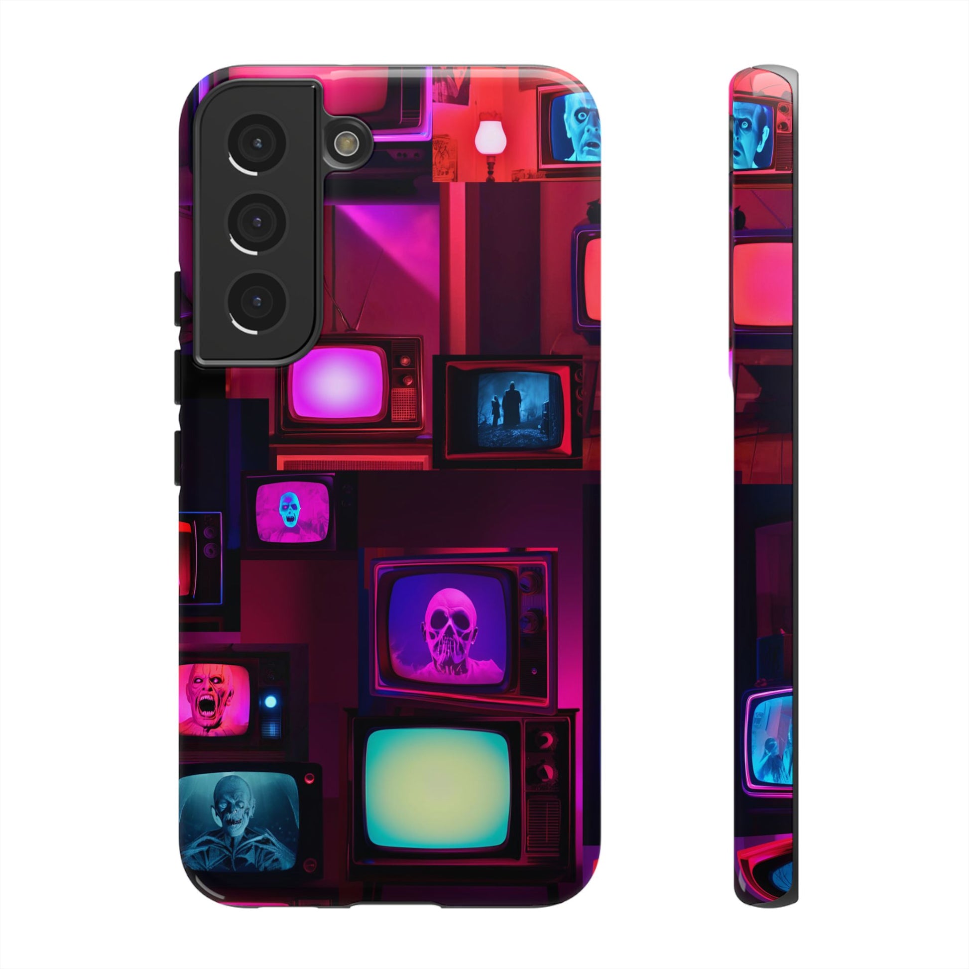 Haunted Broadcast – Glowing Television Tough Case - NecroGrip 