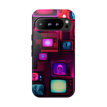 Haunted Broadcast – Glowing Television Tough Case - NecroGrip 