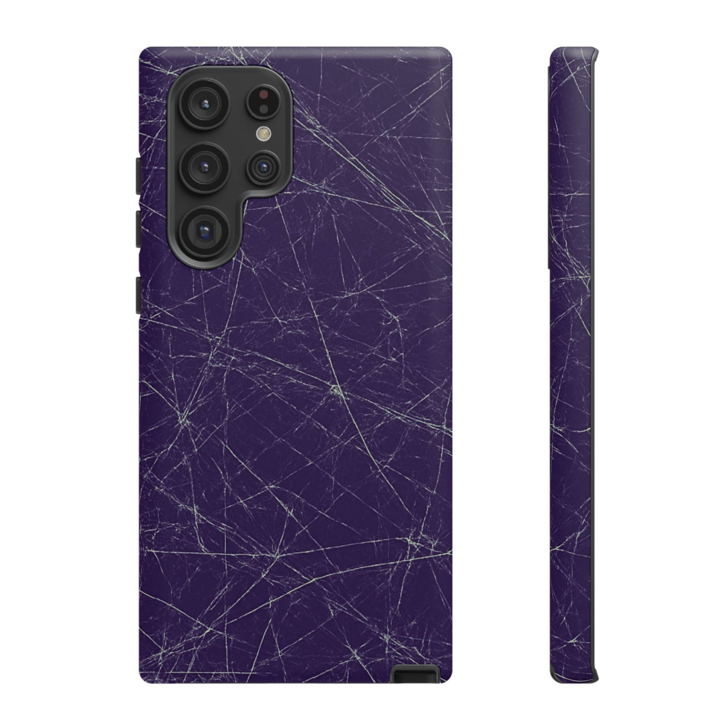 Fragmented impact-resistant phone case with cracked-glass design by NecroGrip.