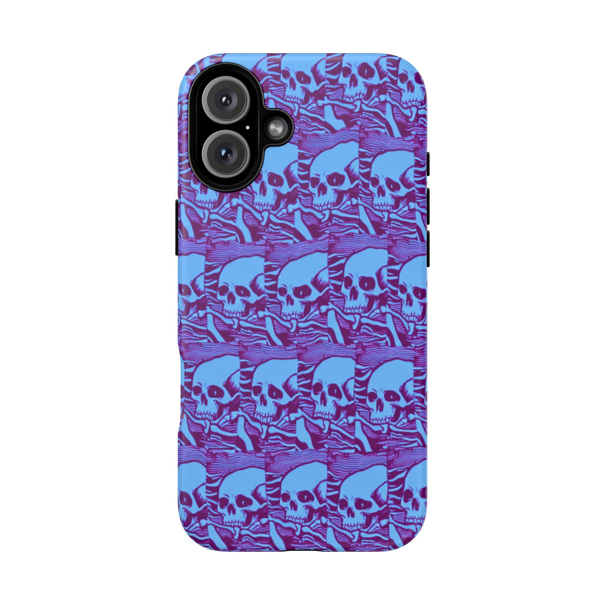 Phone Cases - Cool Blue Pile of Bones - NecroGrip 