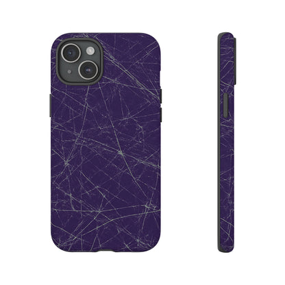 Fragmented impact-resistant phone case with cracked-glass design by NecroGrip.